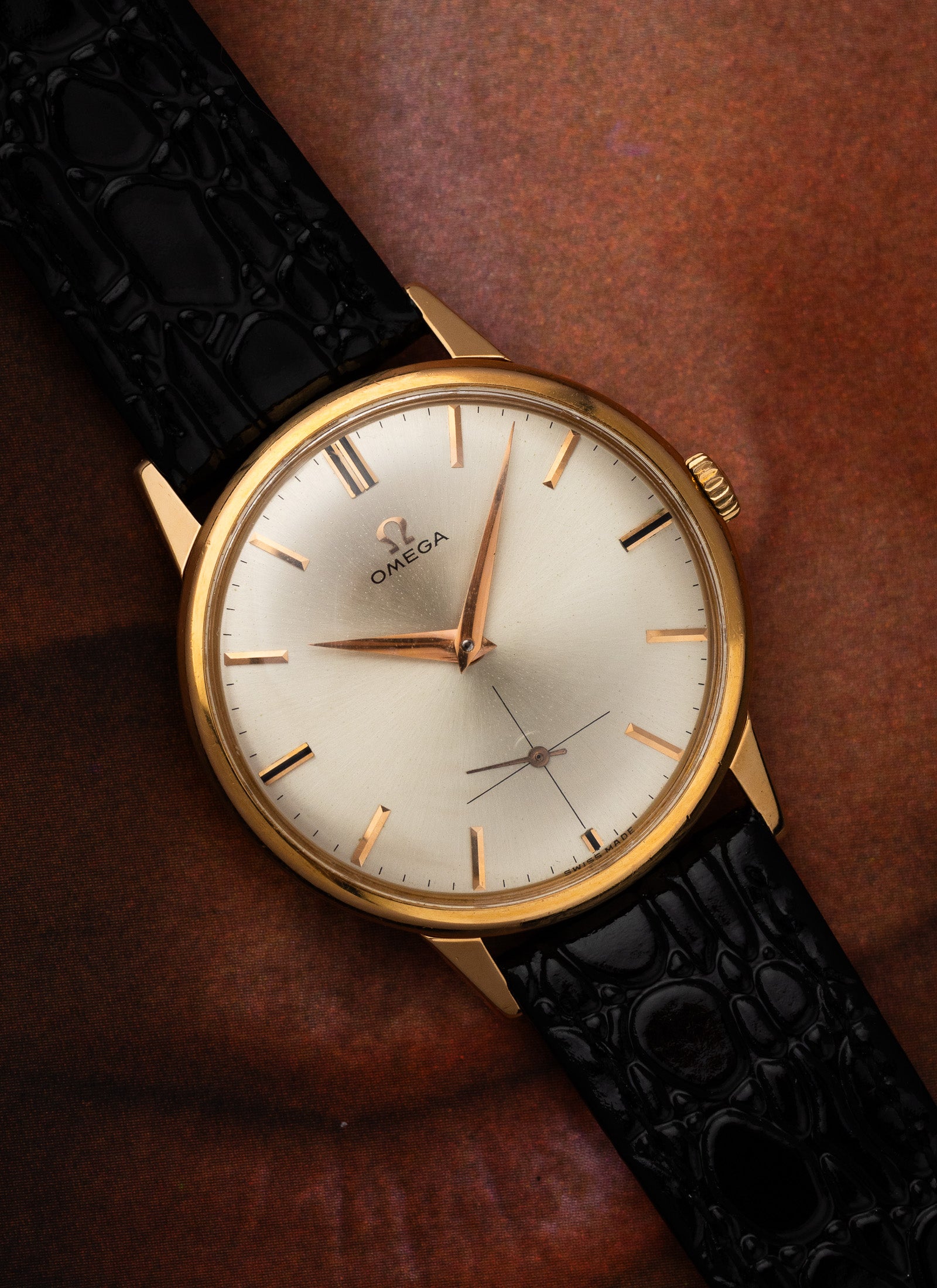 1962 18K Omega Rose Gold 14715-62 cal. 268 Serviced