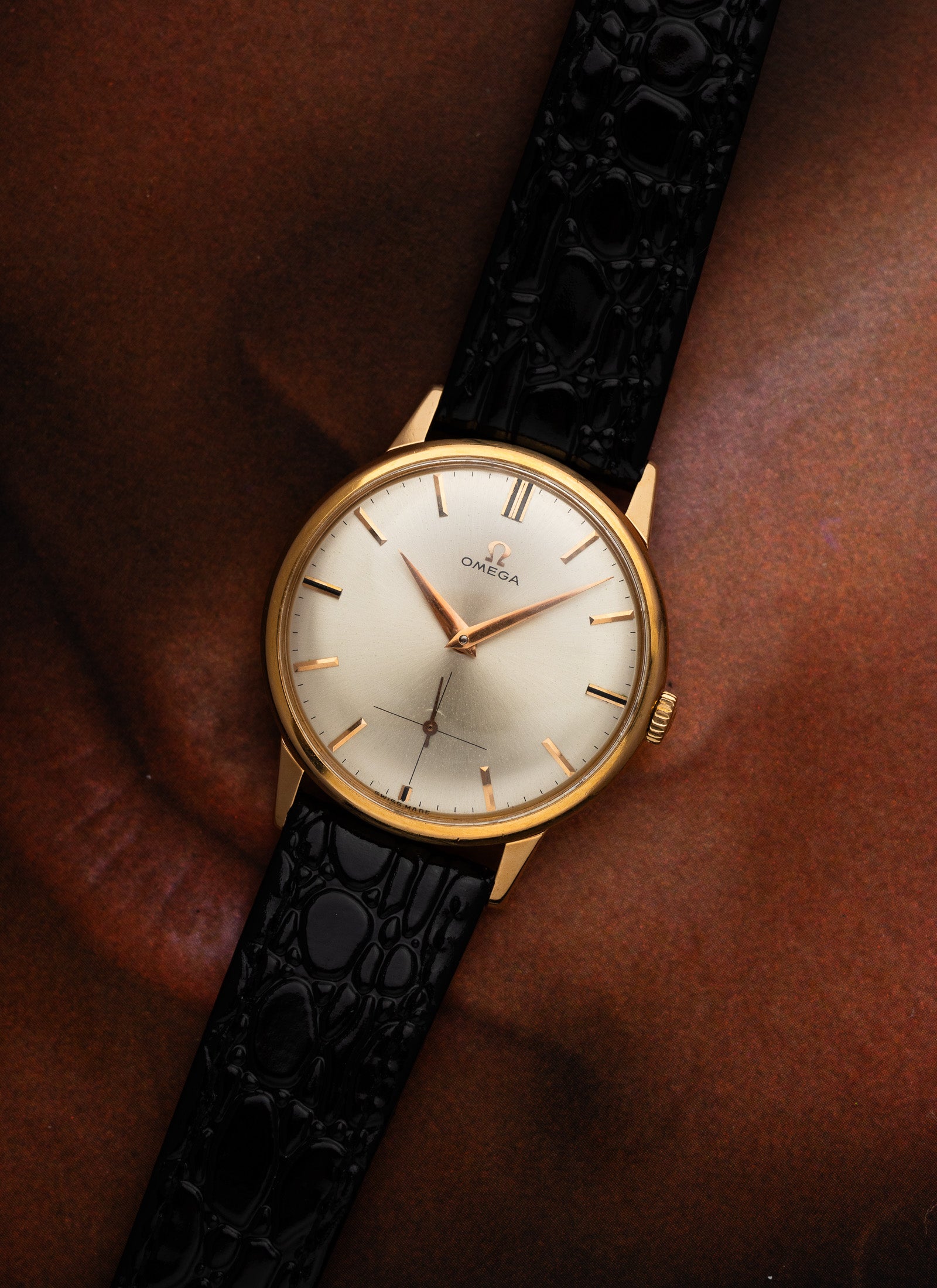1962 18K Omega Rose Gold 14715-62 cal. 268 Serviced
