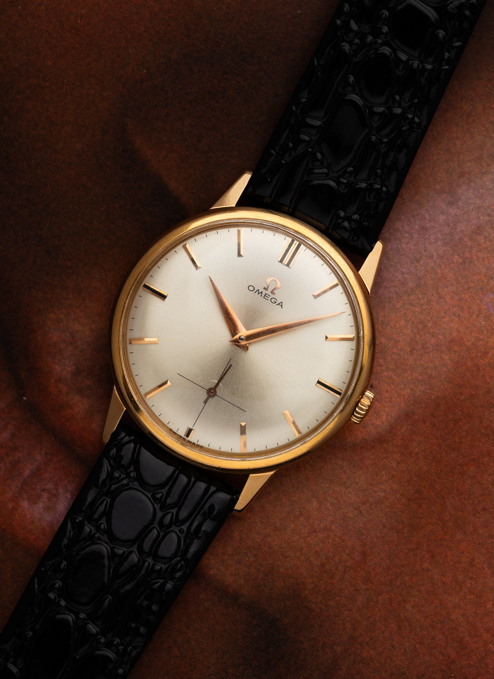 1962 18K Omega Rose Gold 14715-62 cal. 268 Serviced