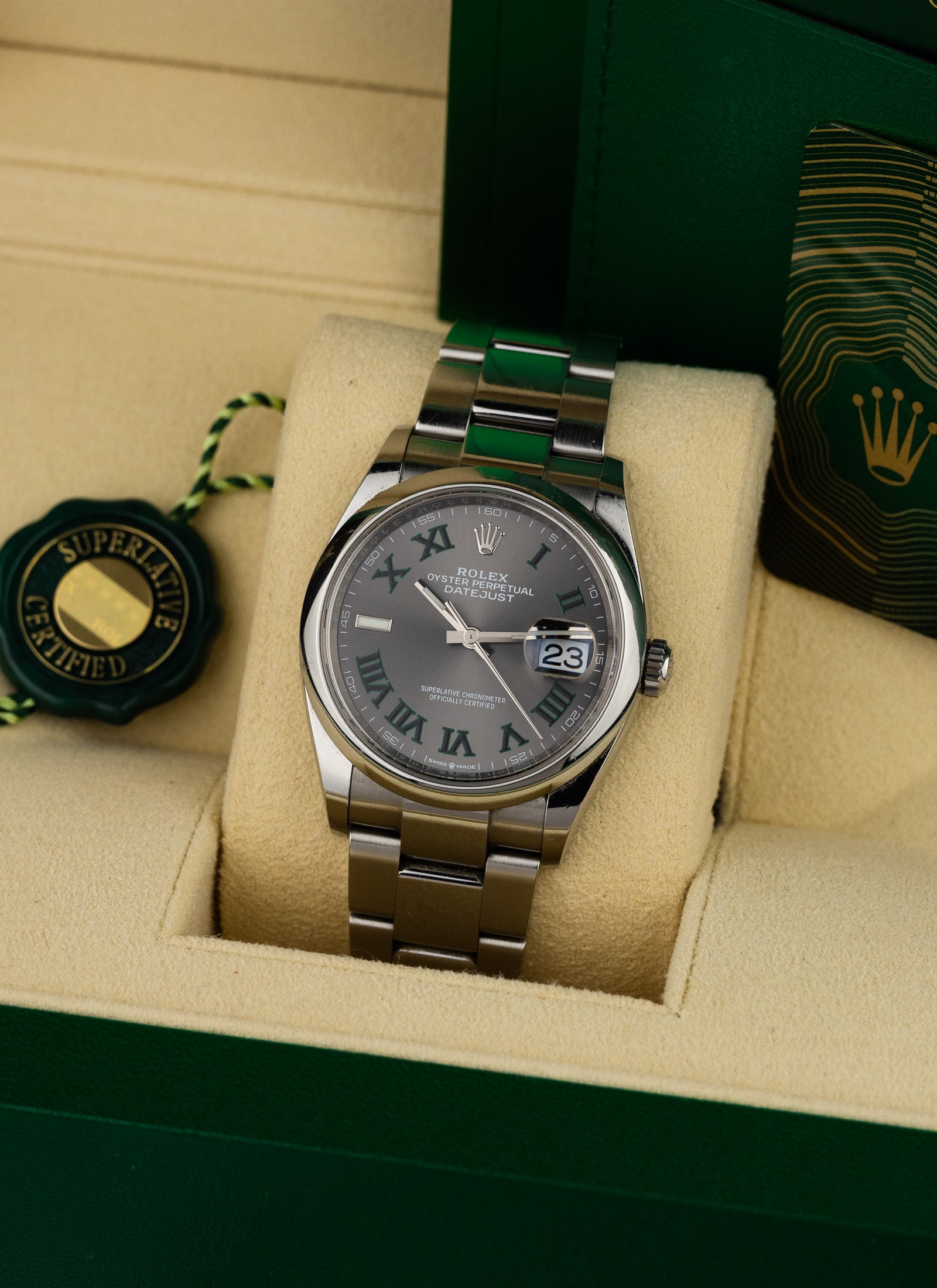 2021 Rolex Datejust Wimbledon 126200 Full Set