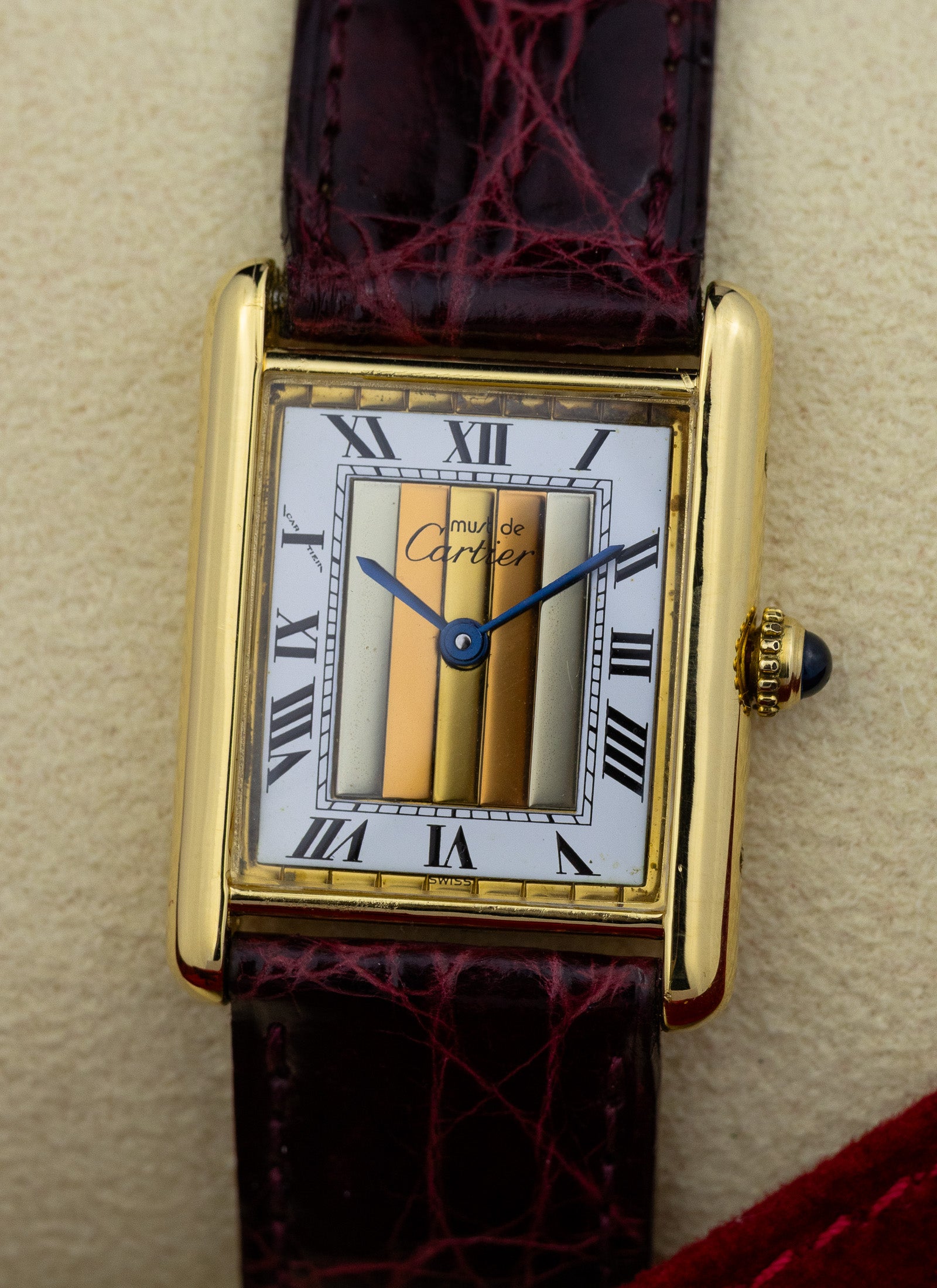 1990s Cartier Must Tank Trinity 590005 Travel Pouch