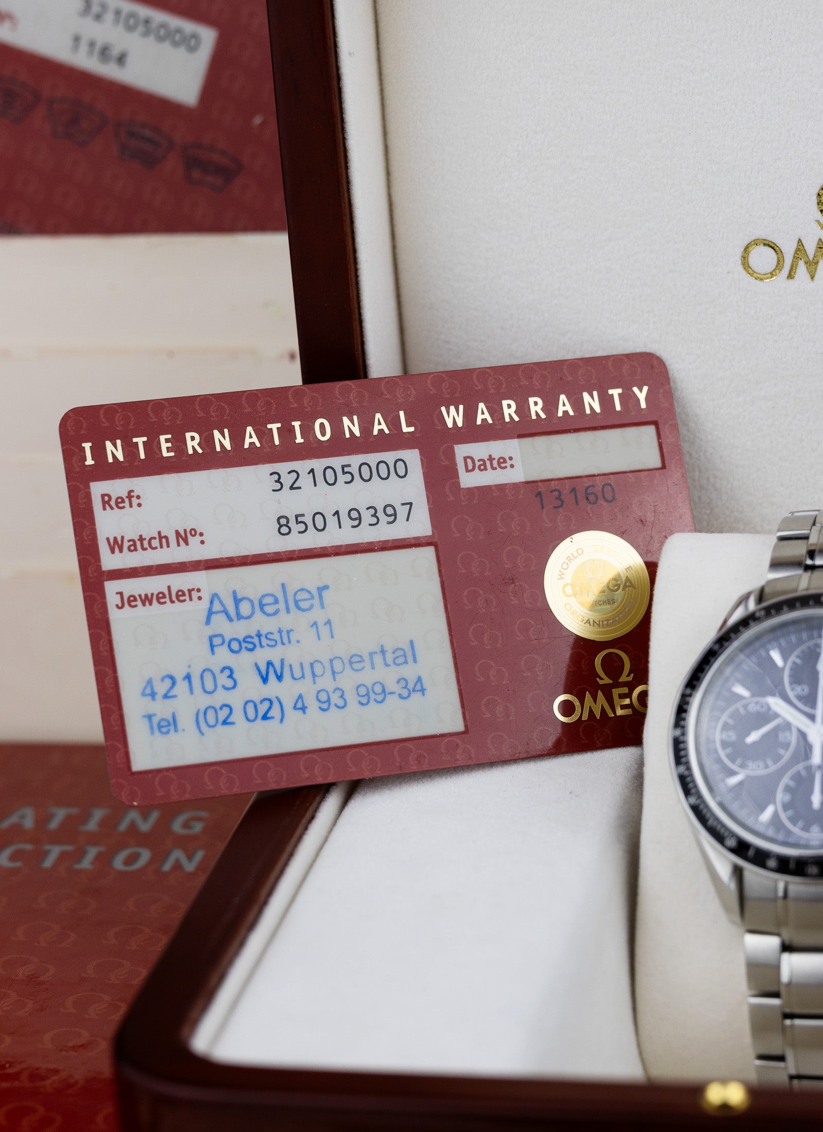 2010s Omega Speedmaster Date 32105000 Full Set