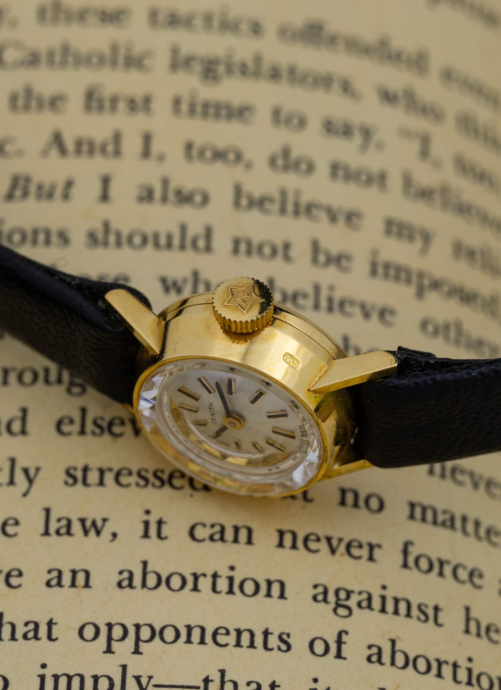 1960s 18K NOS Zenith Cocktail Watch
