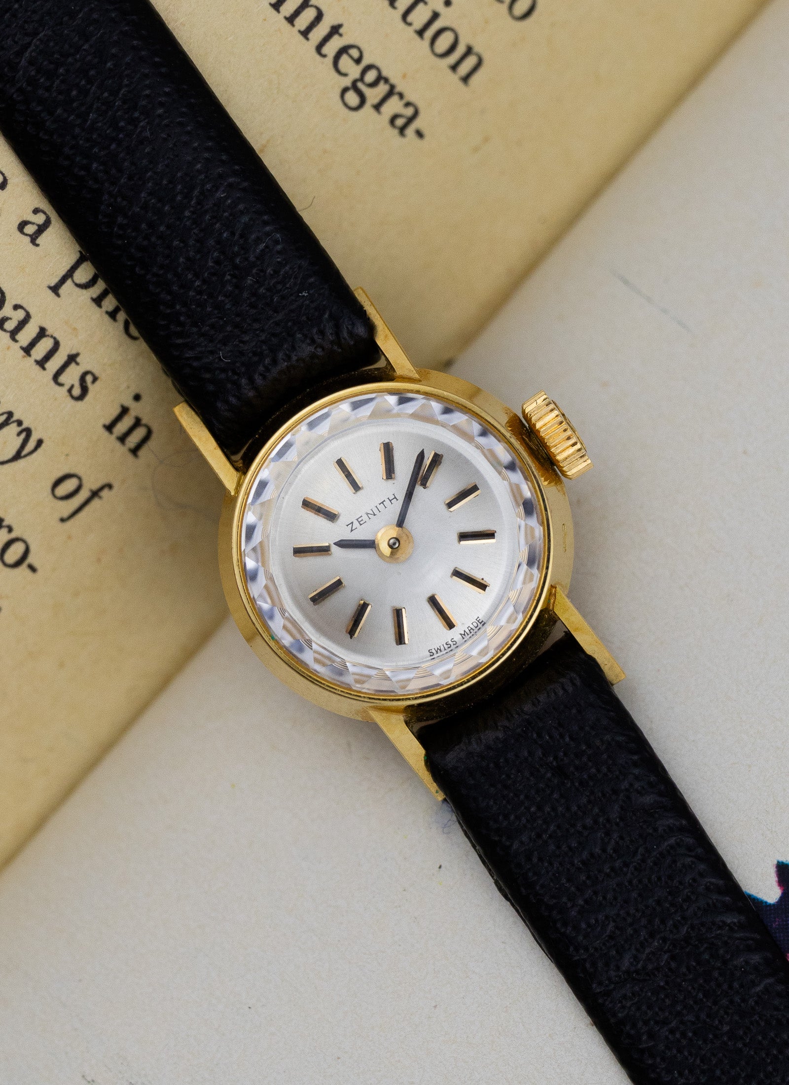 1960s 18K NOS Zenith Cocktail Watch