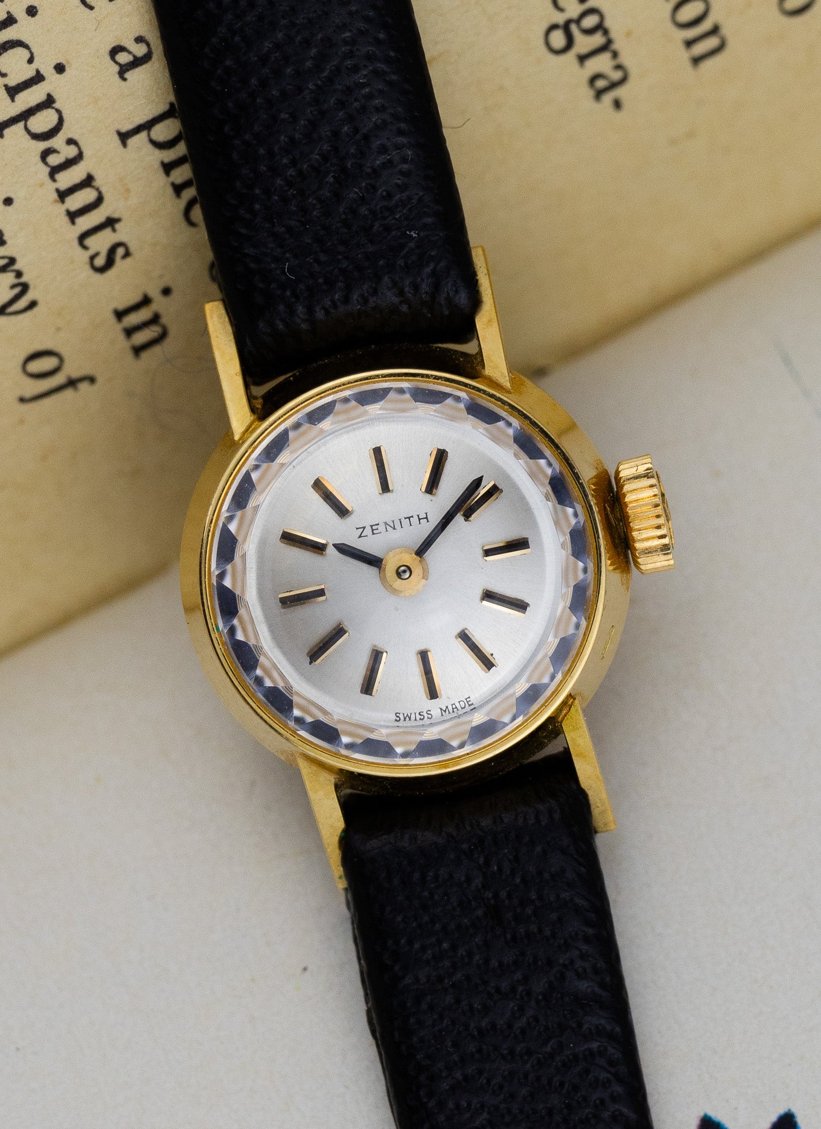 1960s 18K NOS Zenith Cocktail Watch