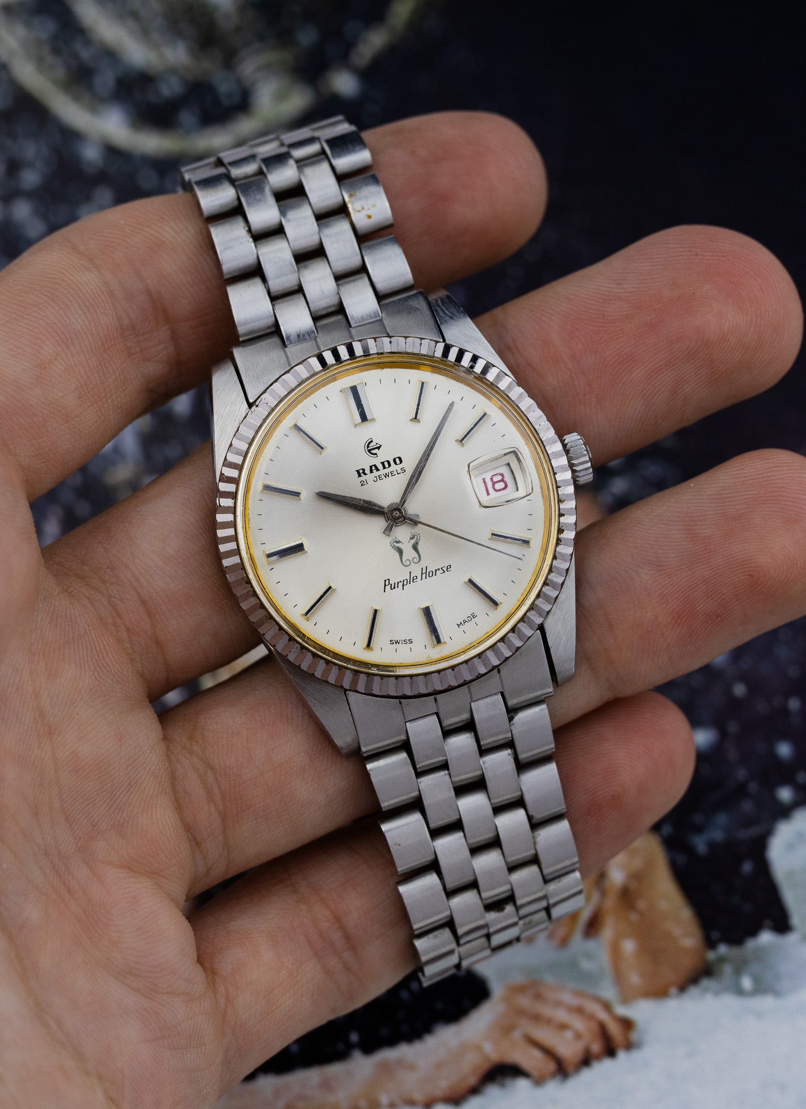 1960s Rado Purple Horse "Datejust"