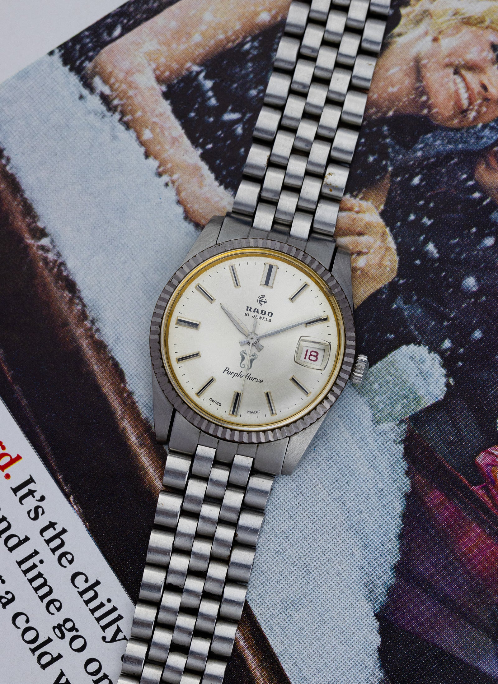 1960s Rado Purple Horse "Datejust"