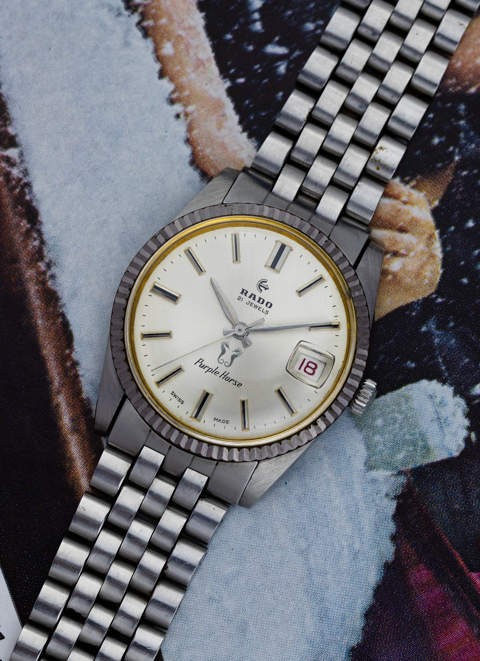 1960s Rado Purple Horse "Datejust"