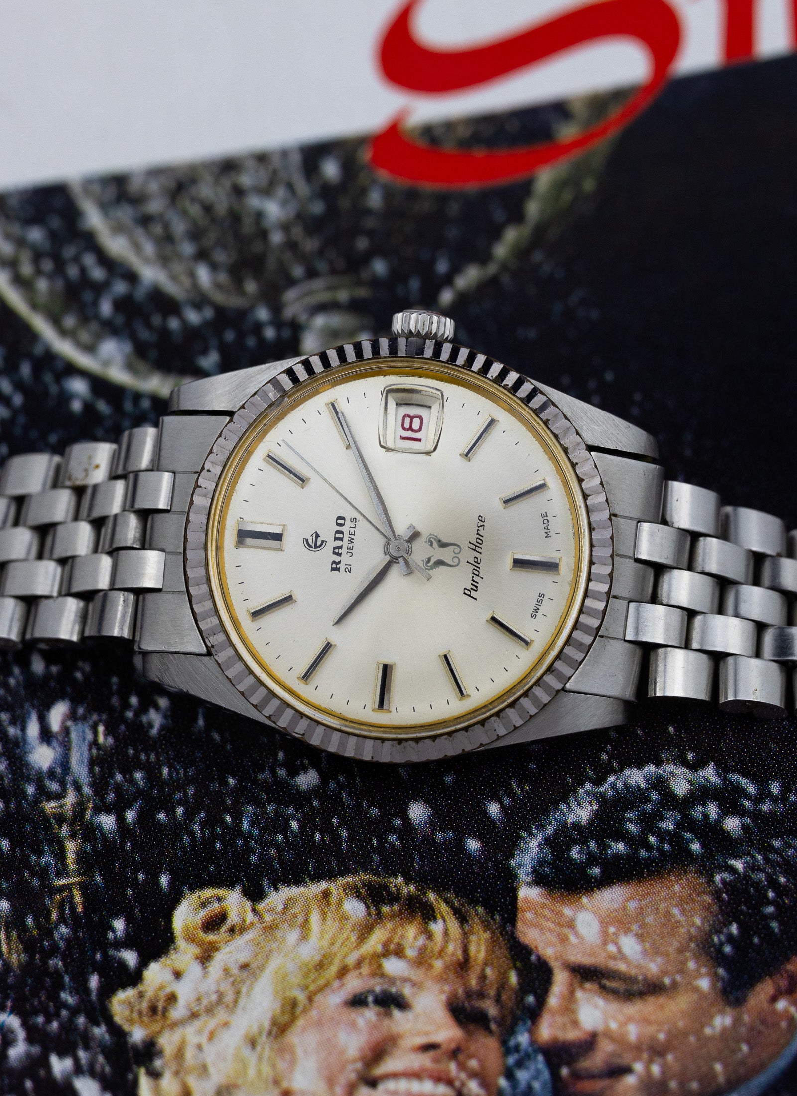 1960s Rado Purple Horse "Datejust"