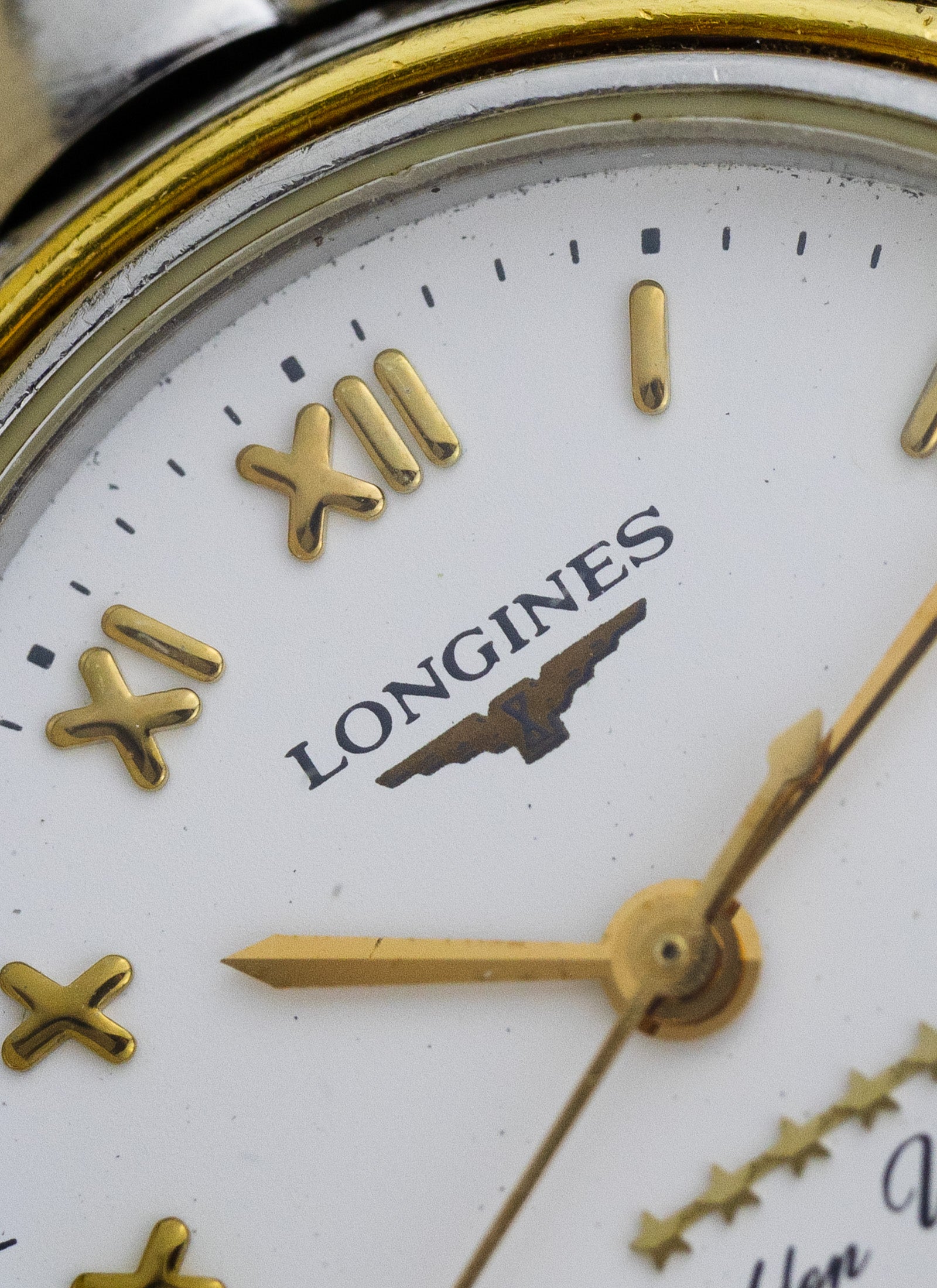 1990s Lady Longines Golden Wing Roman Dial L3.106.5