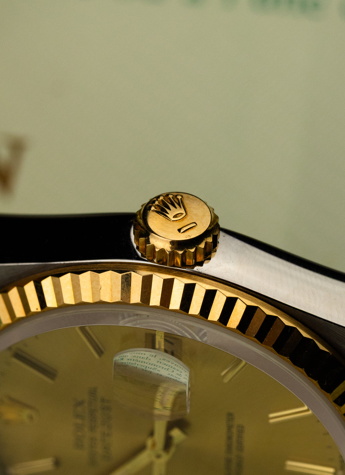 1991 Rolex Datejust Bicolor Champagne Dial 16233 Serviced Full Set