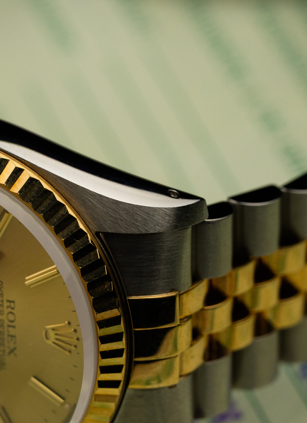 1991 Rolex Datejust Bicolor Champagne Dial 16233 Serviced Full Set
