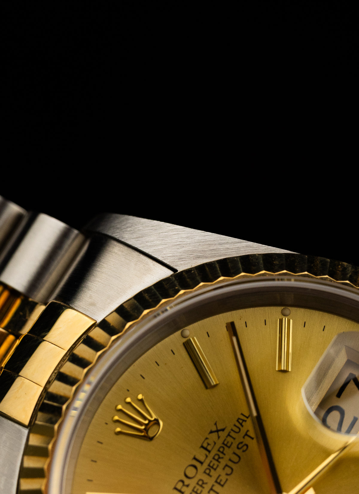 1991 Rolex Datejust Bicolor Champagne Dial 16233 Serviced Full Set