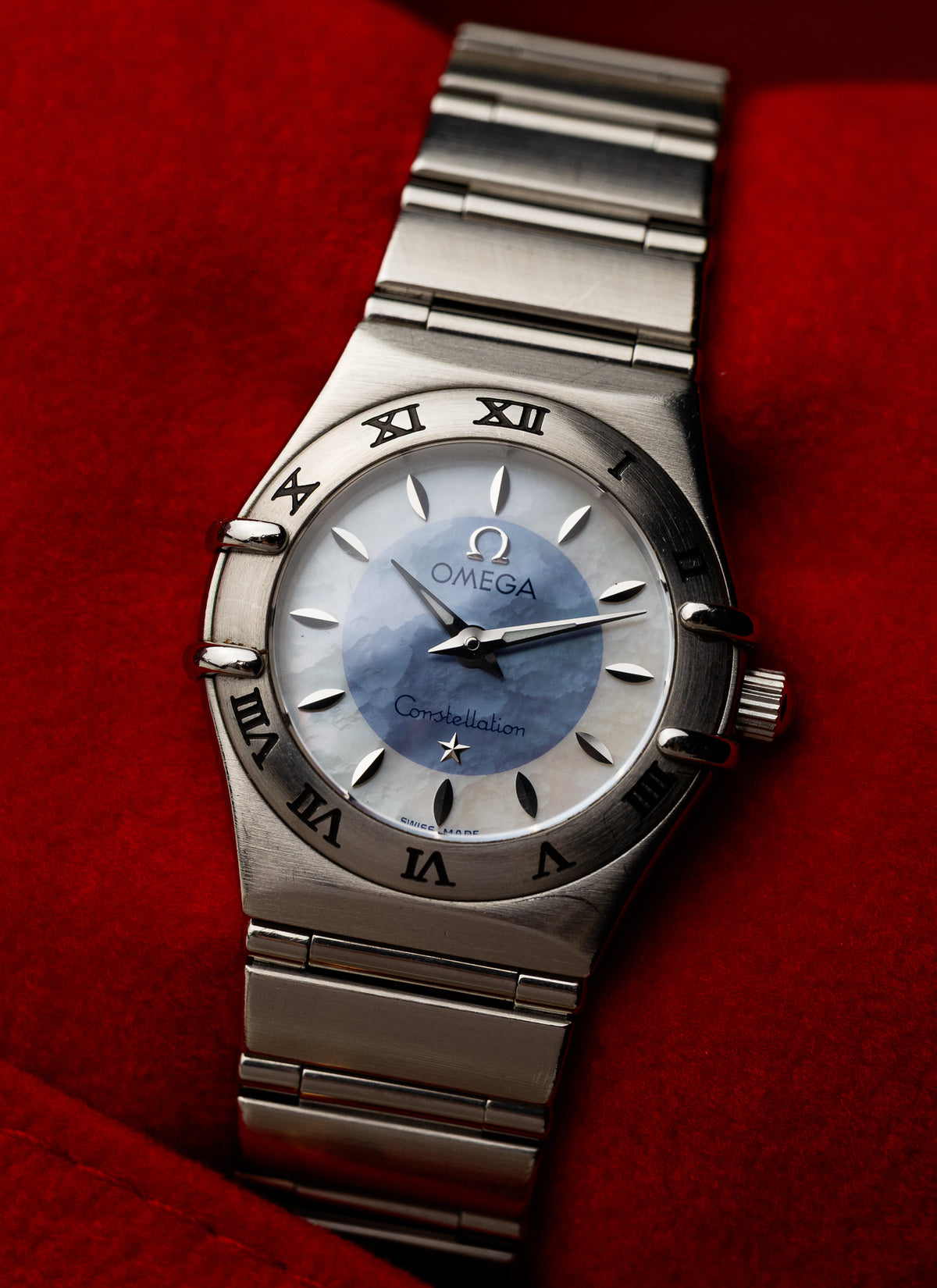 1998 Lady Omega Constellation Two-Tone MOP Dial 795.1203 cal. 1456 Box