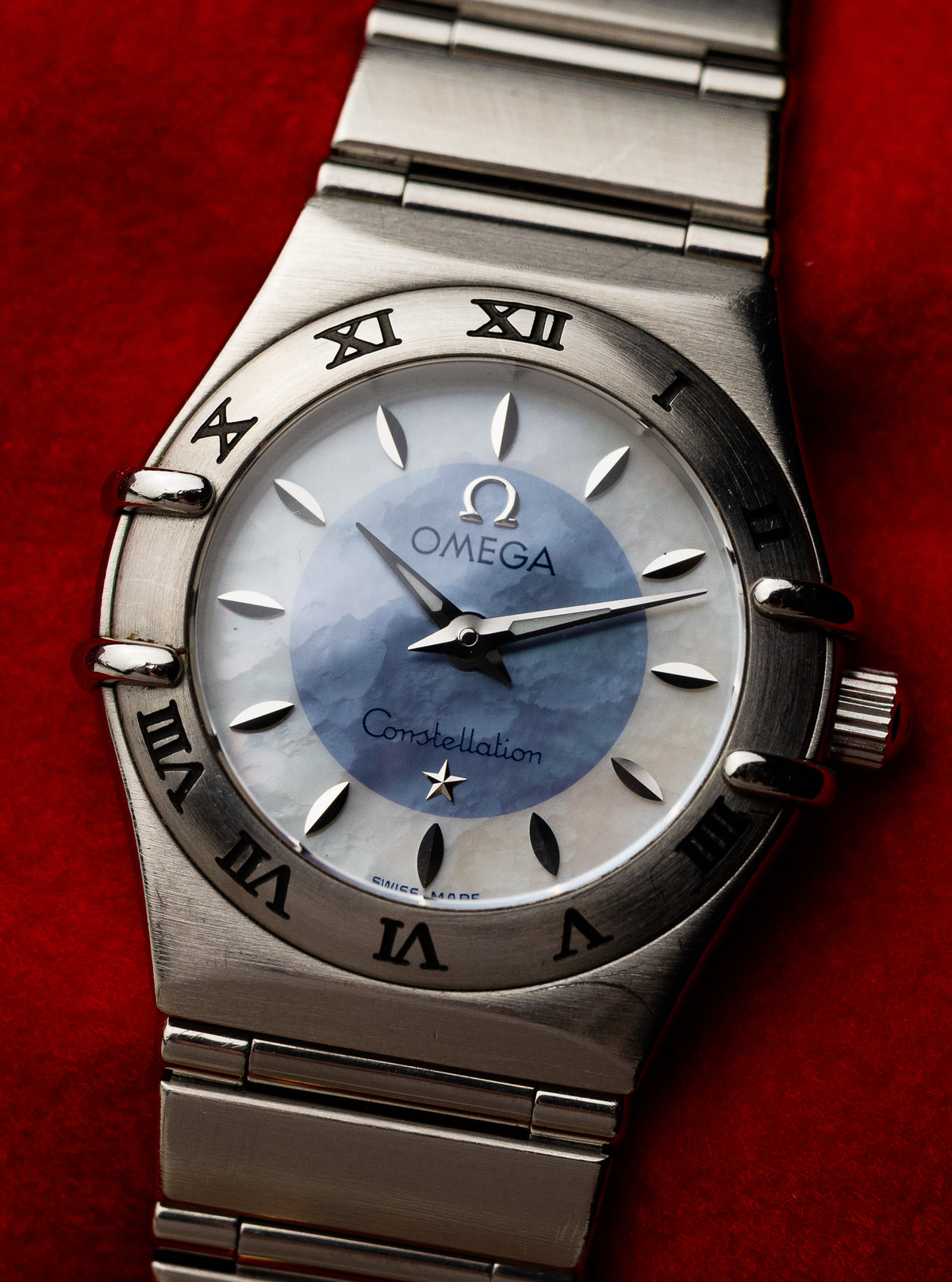 1998 Lady Omega Constellation Two-Tone MOP Dial 795.1203 cal. 1456 Box