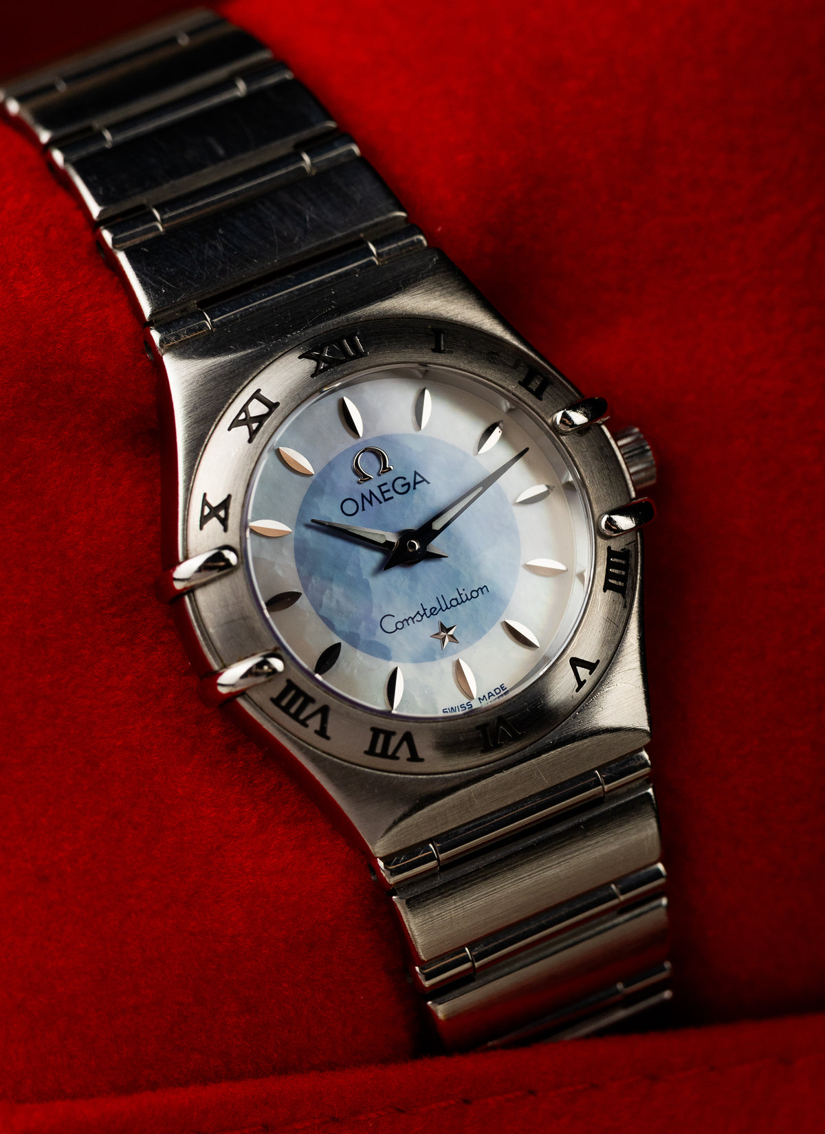1998 Lady Omega Constellation Two-Tone MOP Dial 795.1203 cal. 1456 Box
