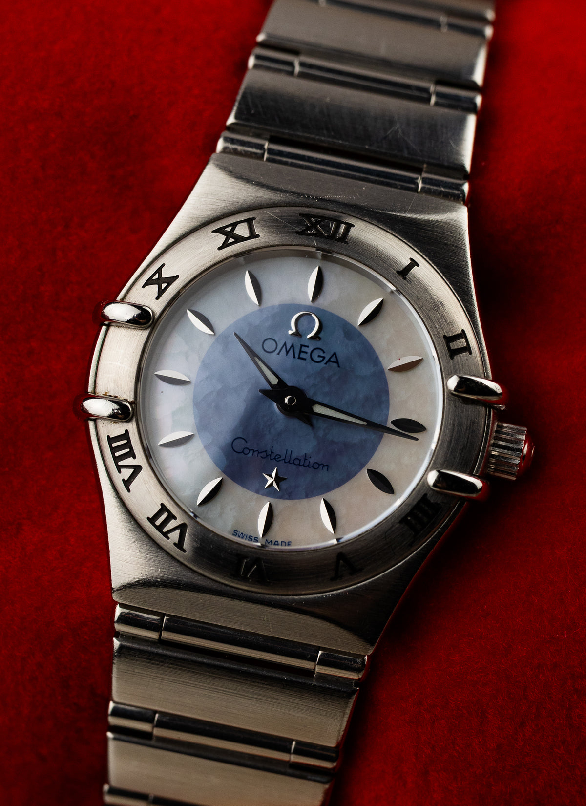 1998 Lady Omega Constellation Two-Tone MOP Dial 795.1203 cal. 1456 Box