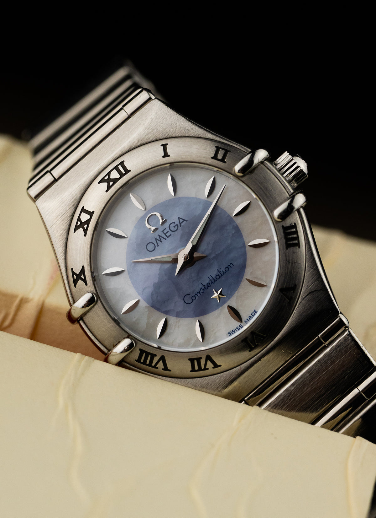 1998 Lady Omega Constellation Two-Tone MOP Dial 795.1203 cal. 1456 Box