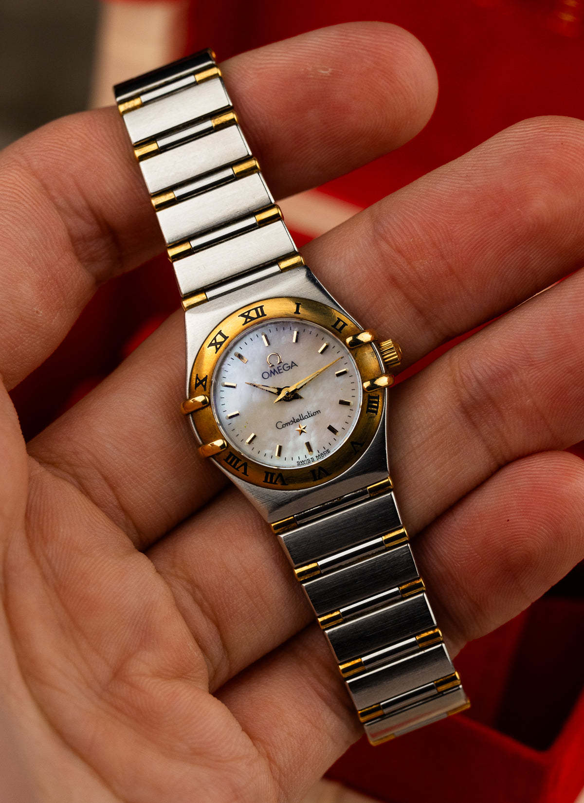 1998 Lady Omega Constellation Manhattan Bicolor MOP 795.1203 cal. 1456 Box