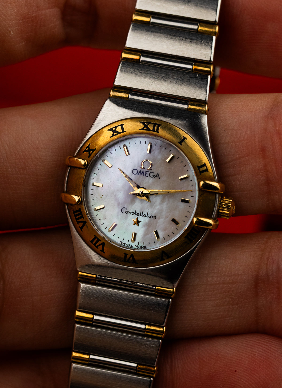 1998 Lady Omega Constellation Manhattan Bicolor MOP 795.1203 cal. 1456 Box