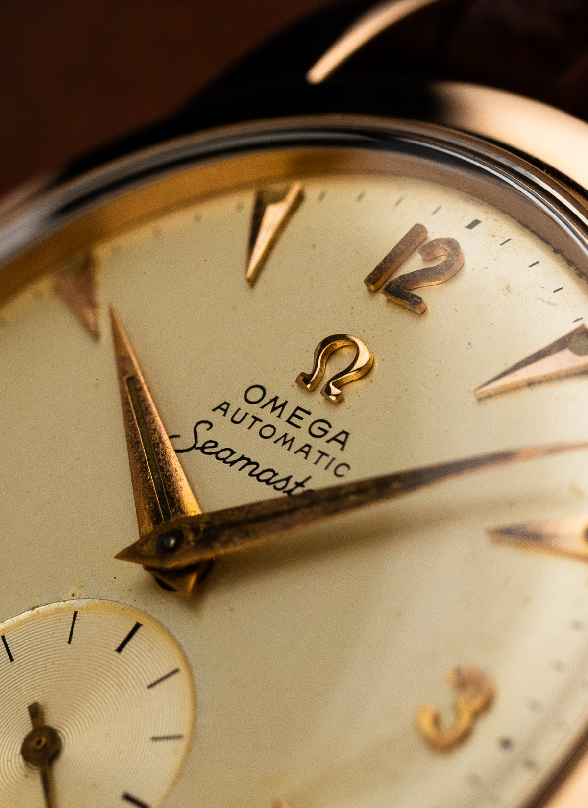 1952 Omega Seamaster Fat Lugs Rose Gold 2576-22 cal. 344