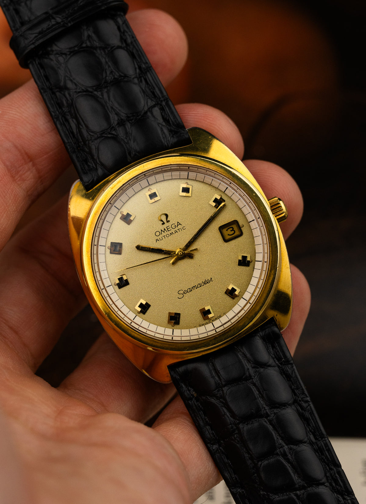 1969 Omega Seamaster Jumbo Sparkle Dial 166.066 cal. 565