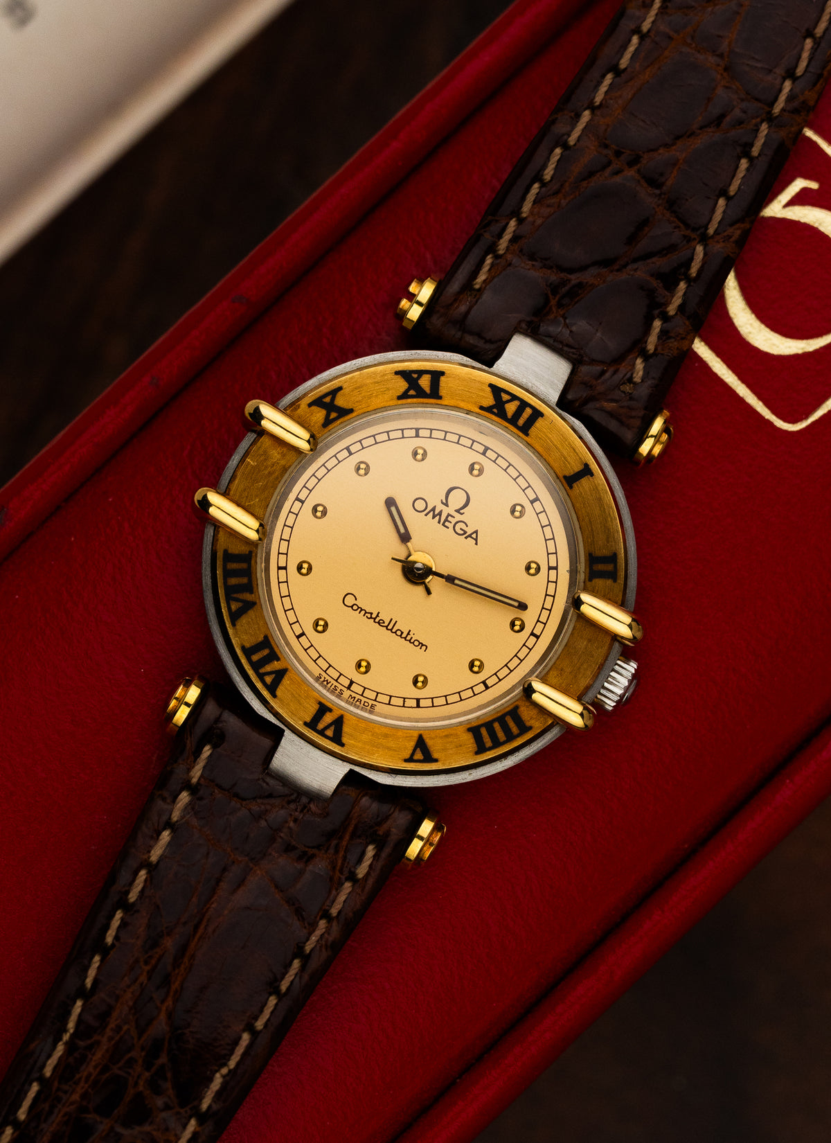 1986 Lady Omega Constellation Manhattan 595.0102 cal. 1455 Box