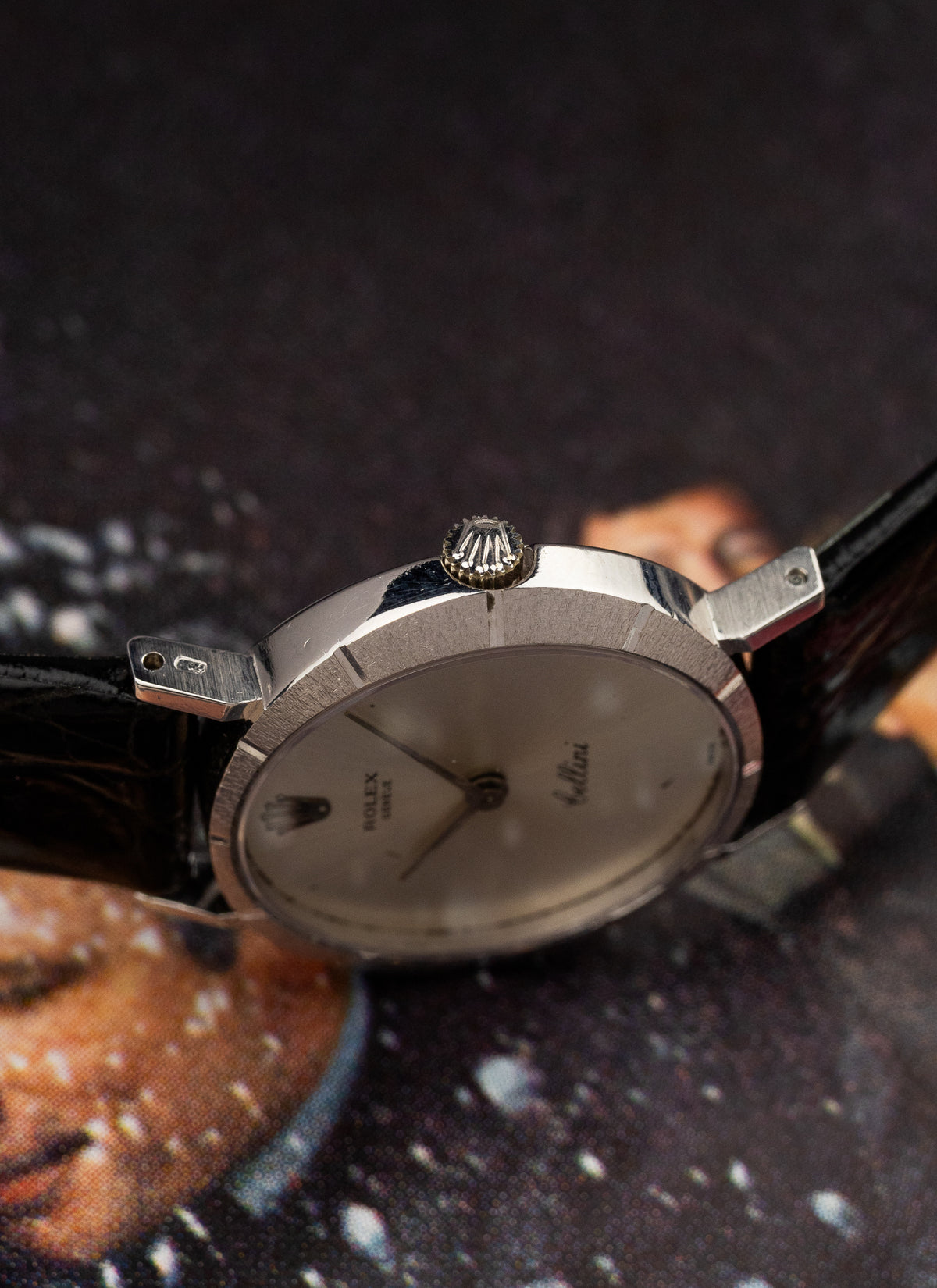 1972 18K Lady Rolex Cellini White Gold 3653