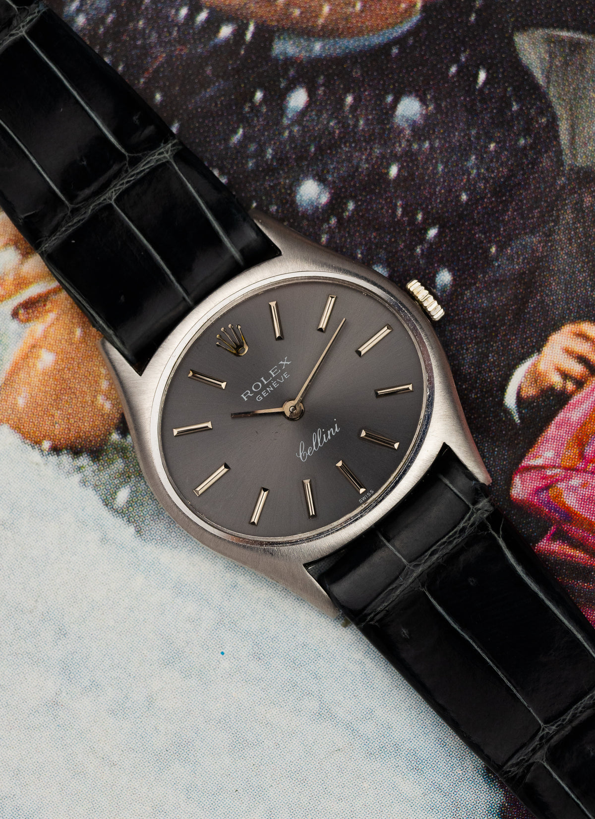 1972 18K Lady Rolex Cellini White Gold 3802 Serviced