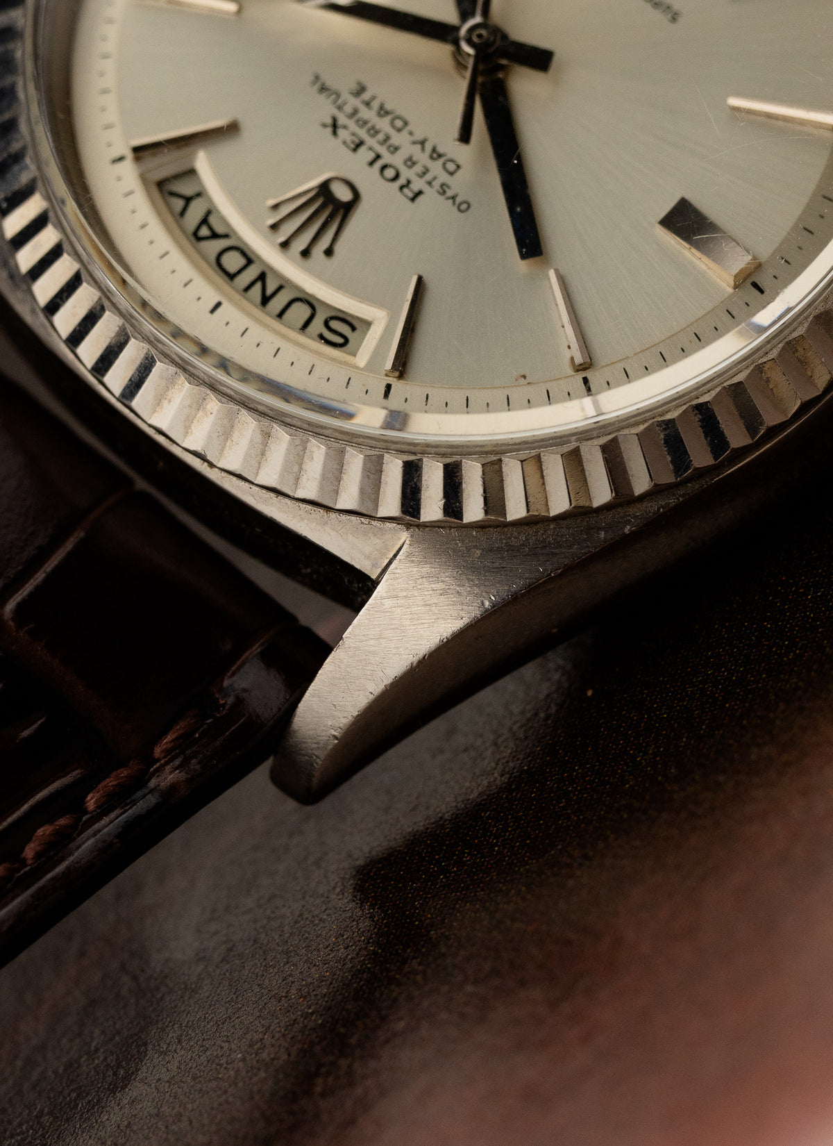 1967 18K Rolex Day-Date White Gold 1803 Serviced