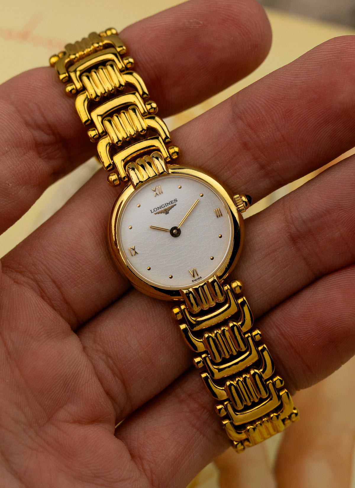 1990s Lady Longines Gold Bracelet L6.200.2 cal. L322.2