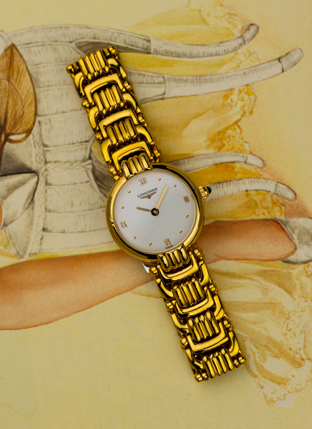 1990s Lady Longines Gold Bracelet L6.200.2 cal. L322.2