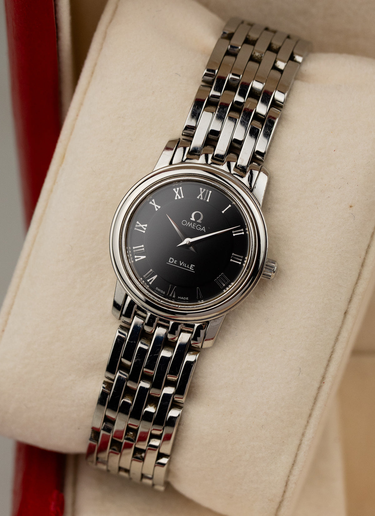 2010s Lady Omega De Ville Prestige 595.1055 cal. 1456 Box