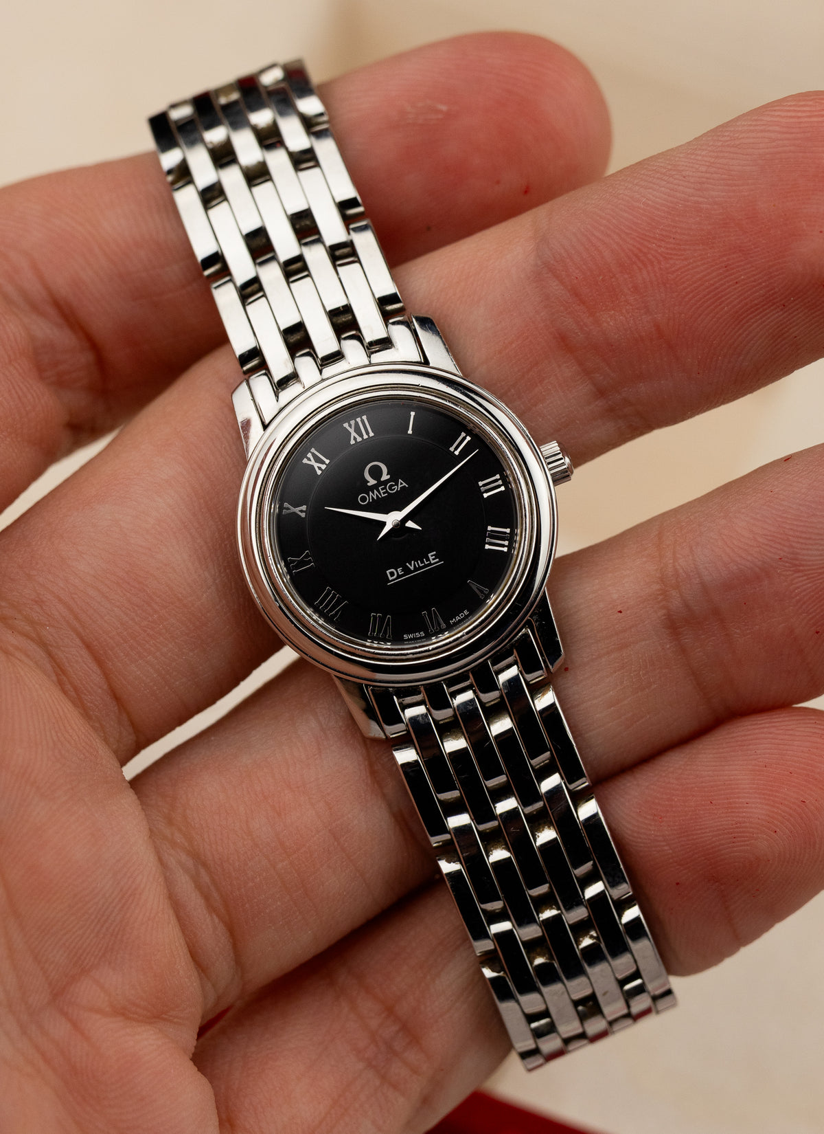 2010s Lady Omega De Ville Prestige 595.1055 cal. 1456 Box