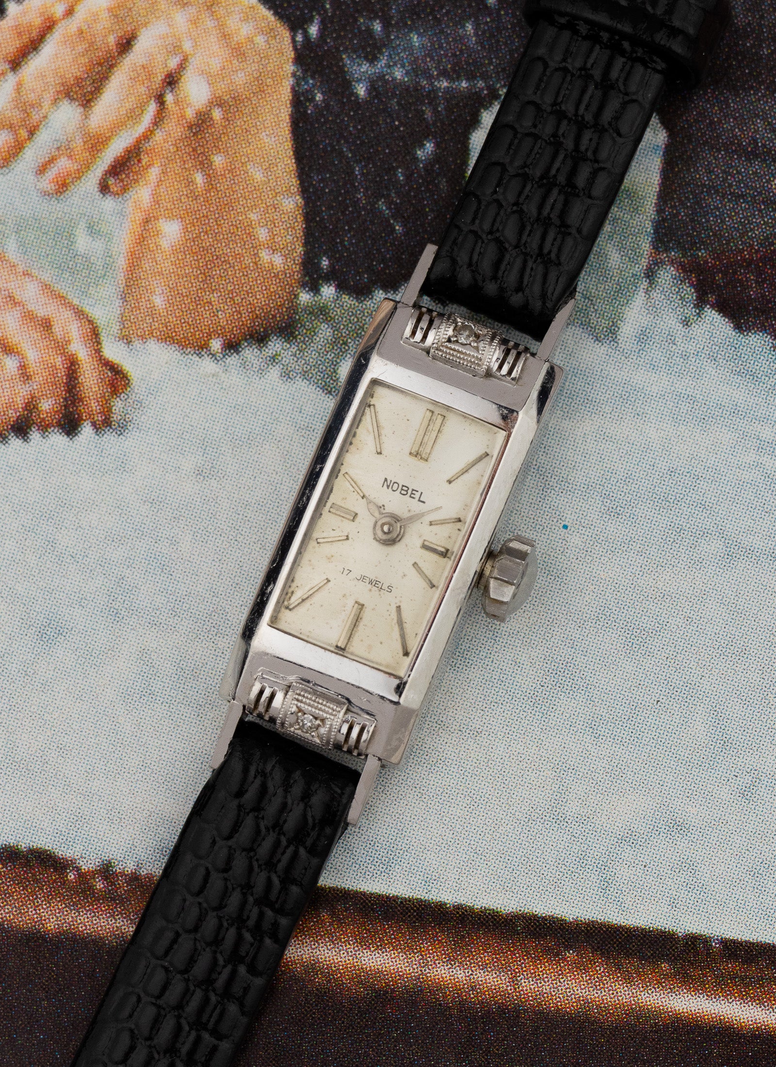 1950s PT950 Lady Nobel Diamonds 2569 cal. 746 Serviced