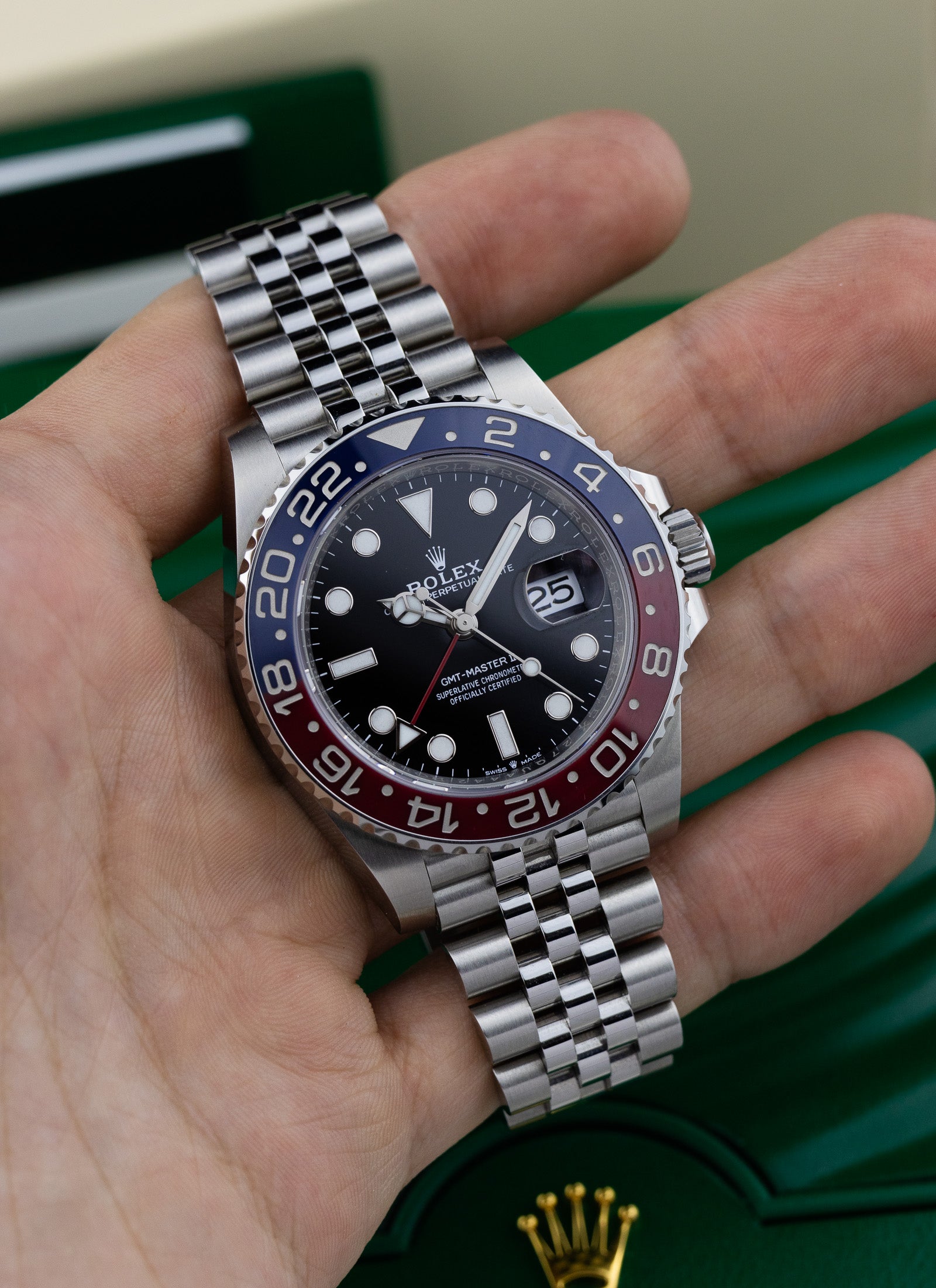 2022 Rolex GMT Master II Pepsi Jubilee 12610BLRO Full Set