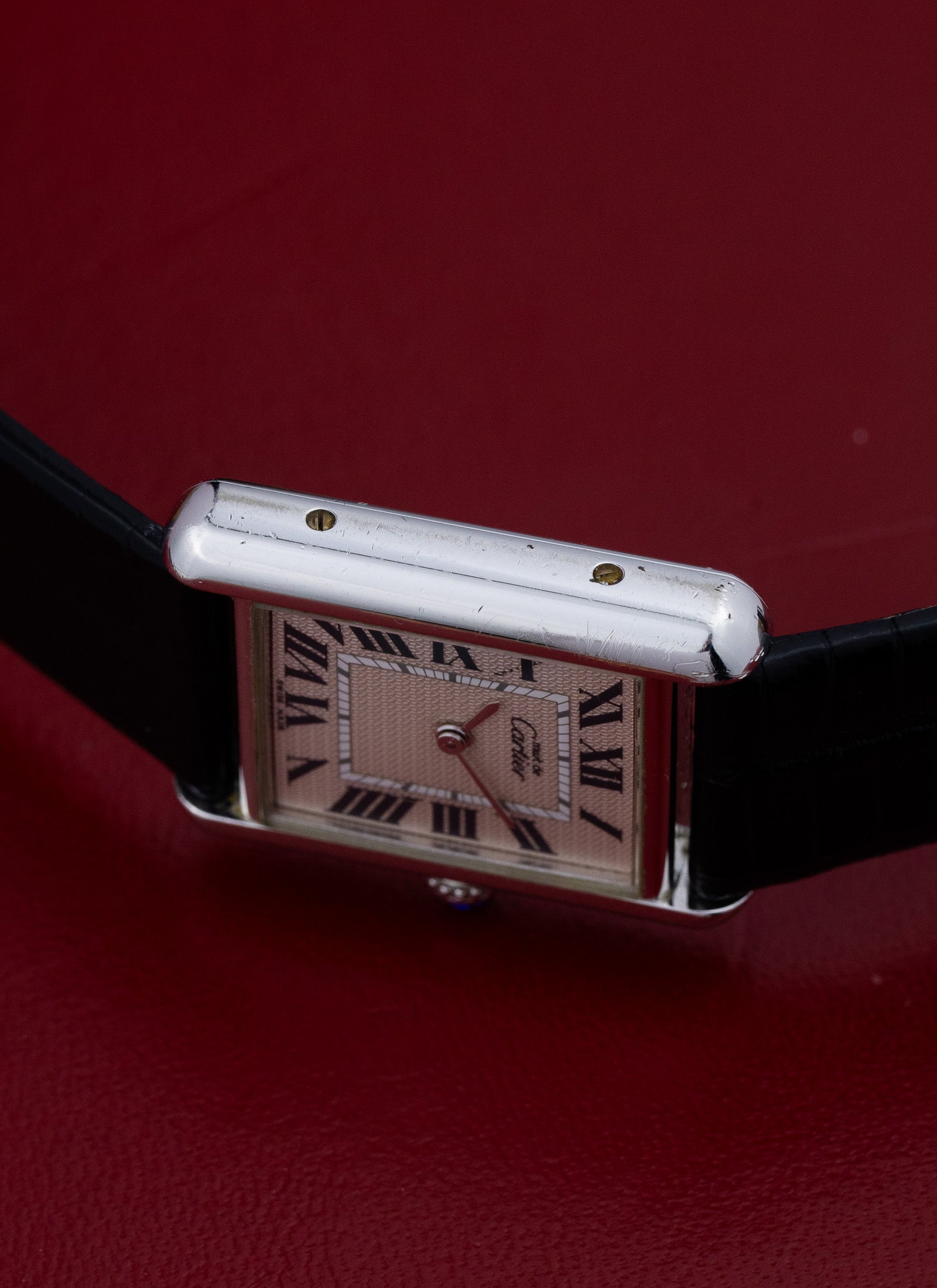 2000 Lady Cartier Must Tank Silver 2416 Full Set