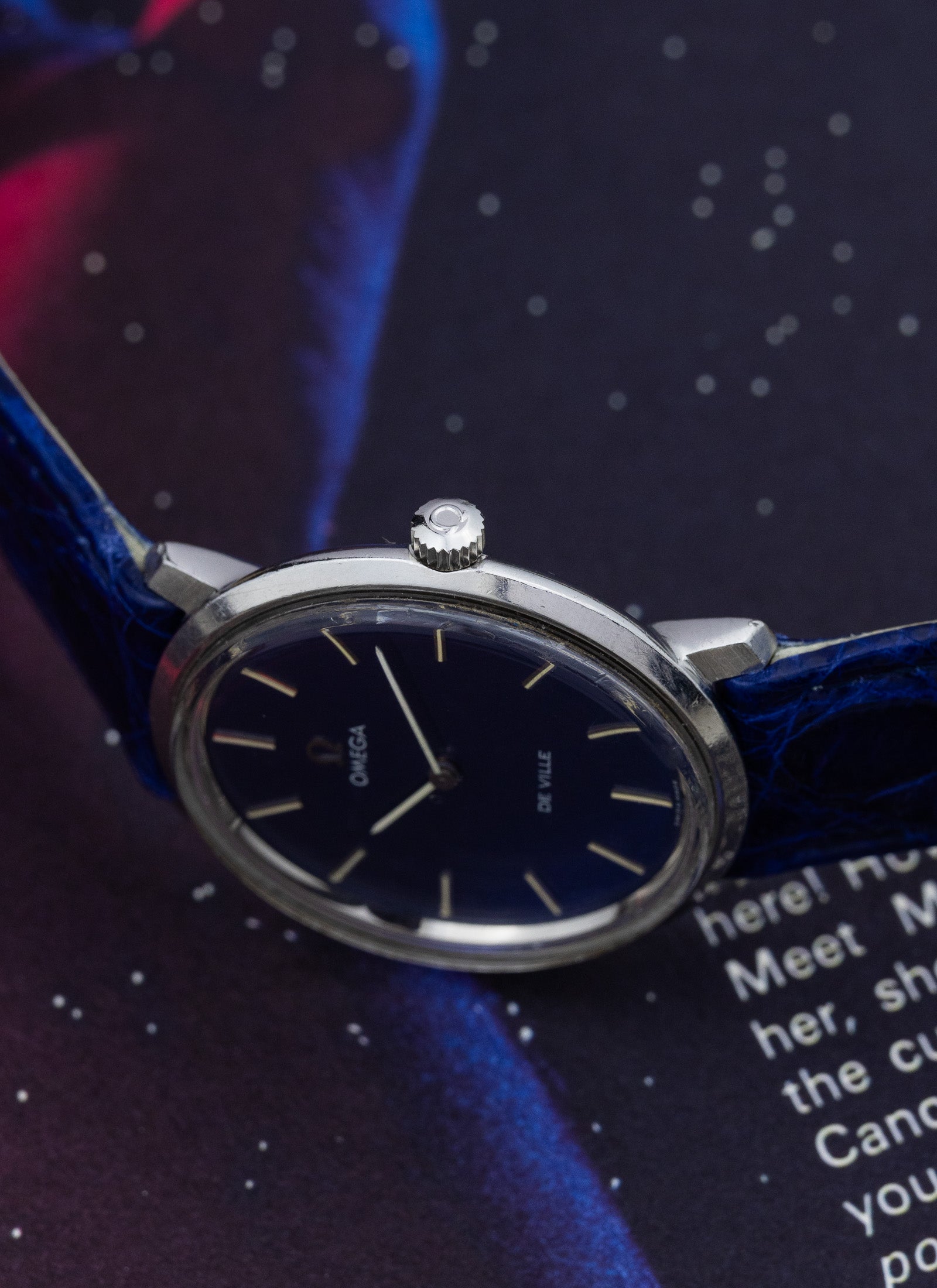 1973 Omega De Ville Navy Dial 115.0001 cal. 625 Serviced