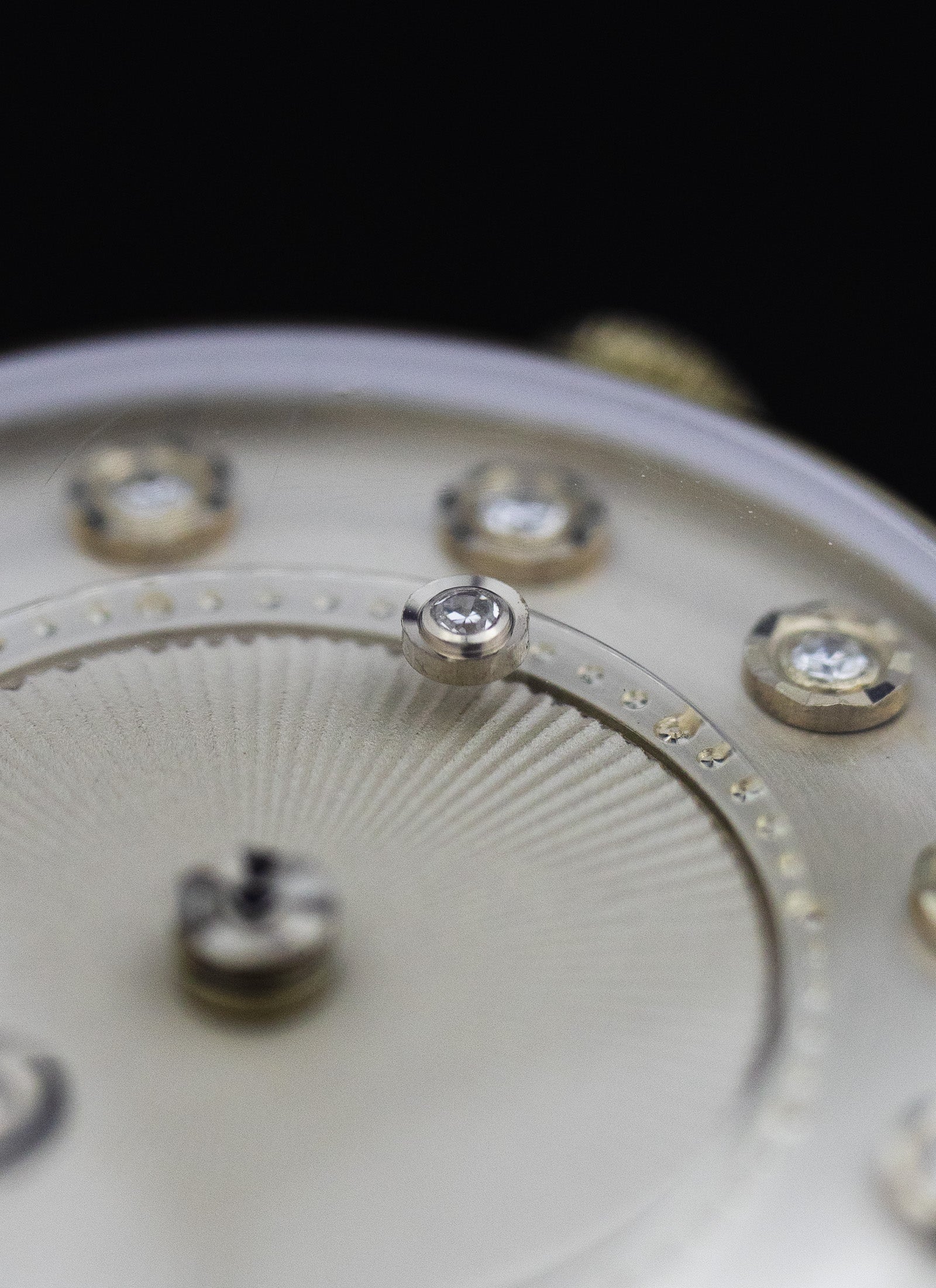 1960s 14K Jaeger LeCoultre Mystery Diamonds Dial cal. K480/CW Serviced