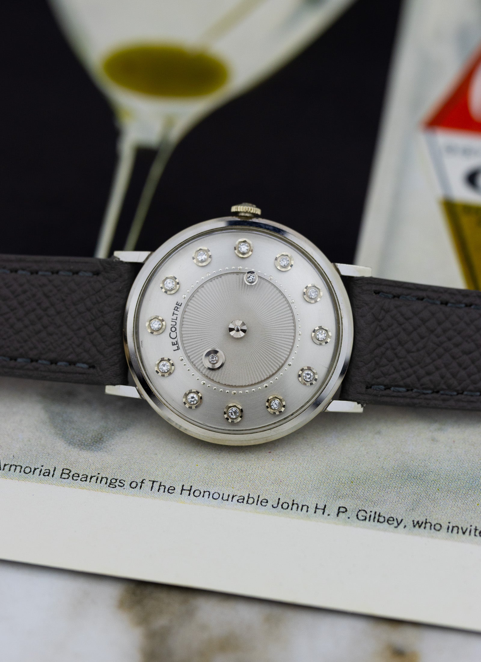 1960s 14K Jaeger LeCoultre Mystery Diamonds Dial cal. K480/CW Serviced