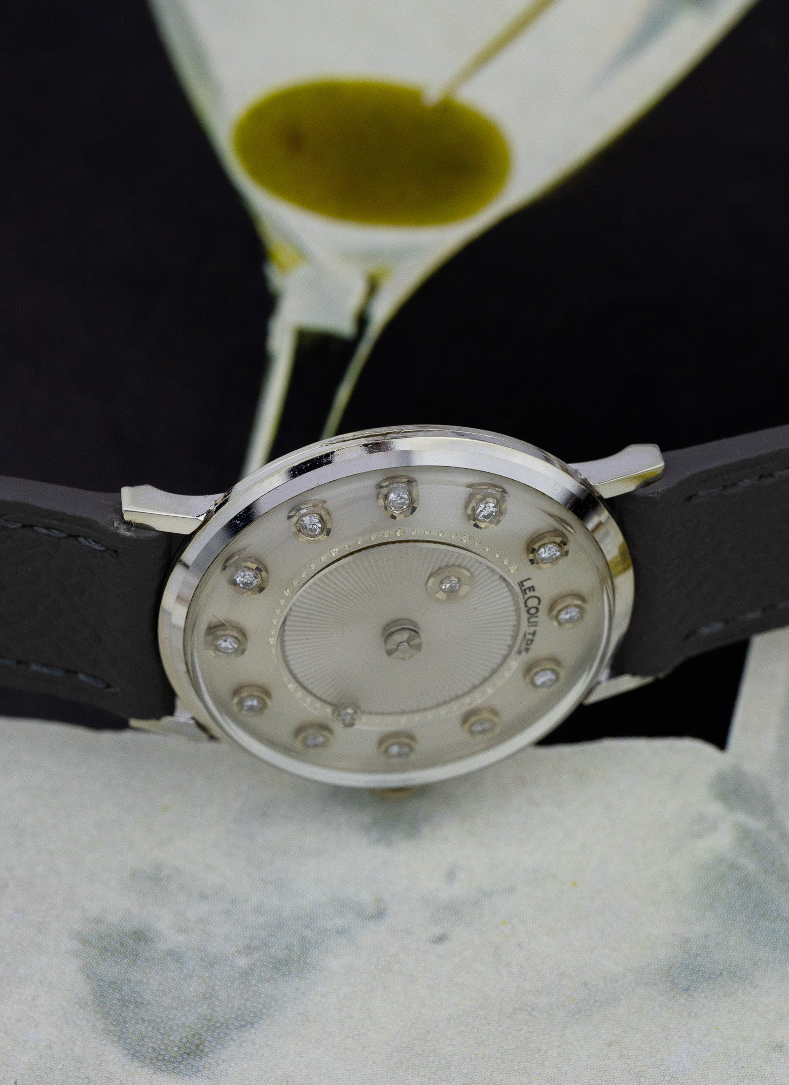 1960s 14K Jaeger LeCoultre Mystery Diamonds Dial cal. K480/CW Serviced