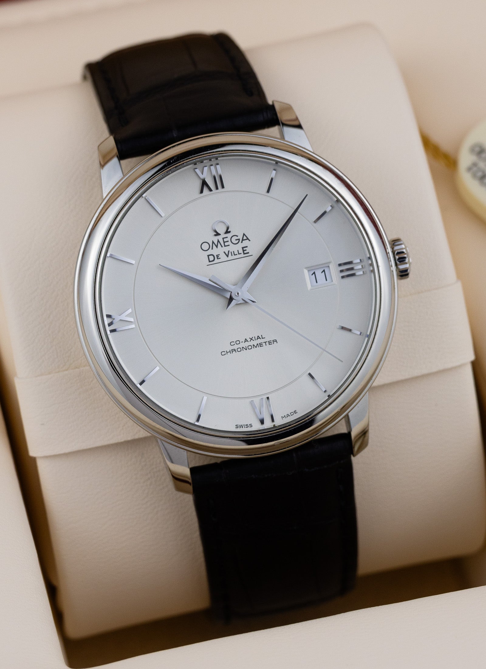 2022 Omega De Ville Prestige 424.13.40.20.02.001 cal. 2500 Serviced Full Set