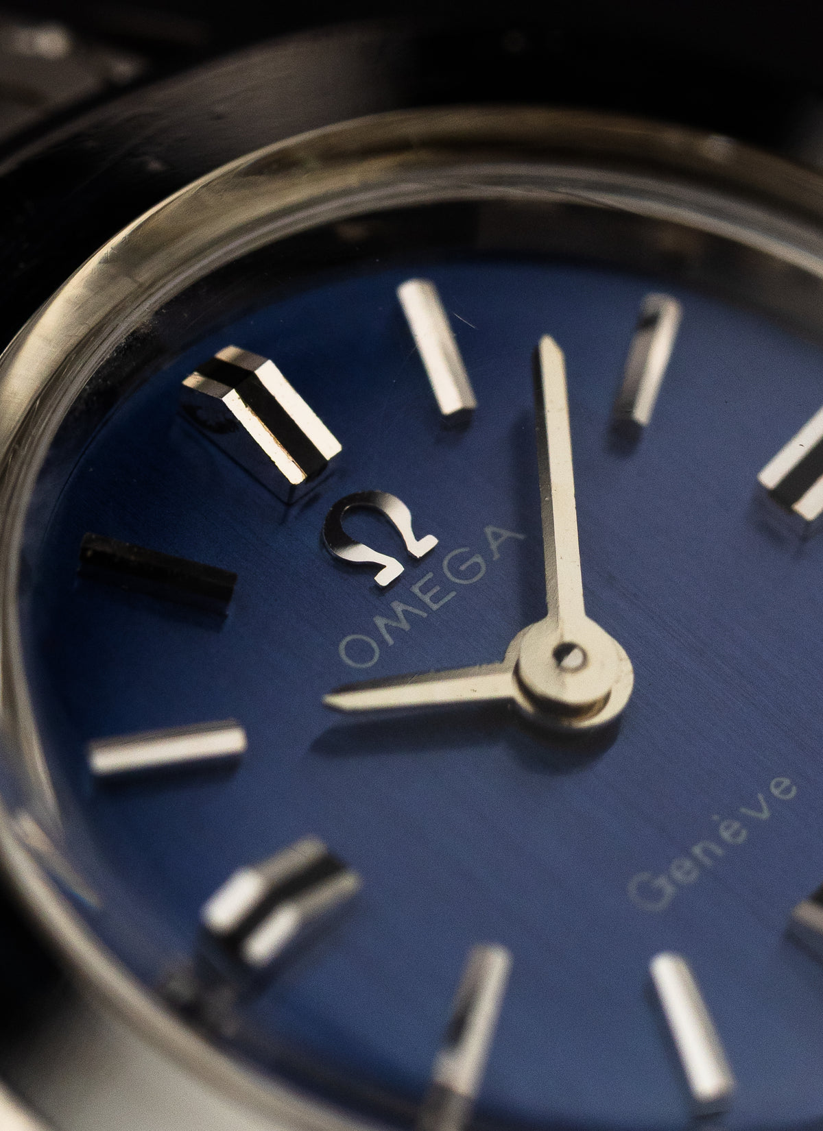 1969 Lady Omega Geneve Japan Only Blue Dial 515.721 cal. 485 Serviced