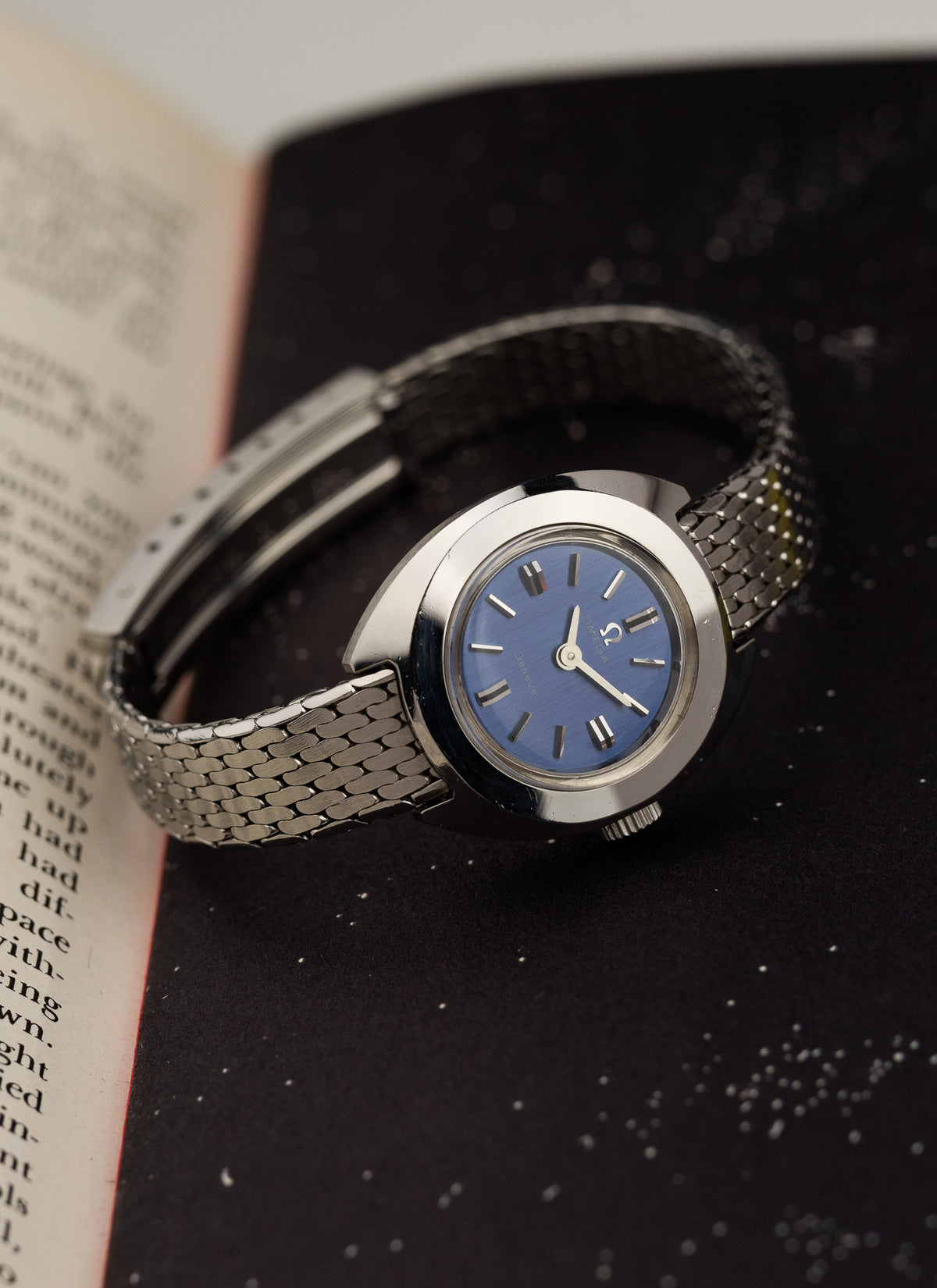 1969 Lady Omega Geneve Japan Only Blue Dial 515.721 cal. 485 Serviced