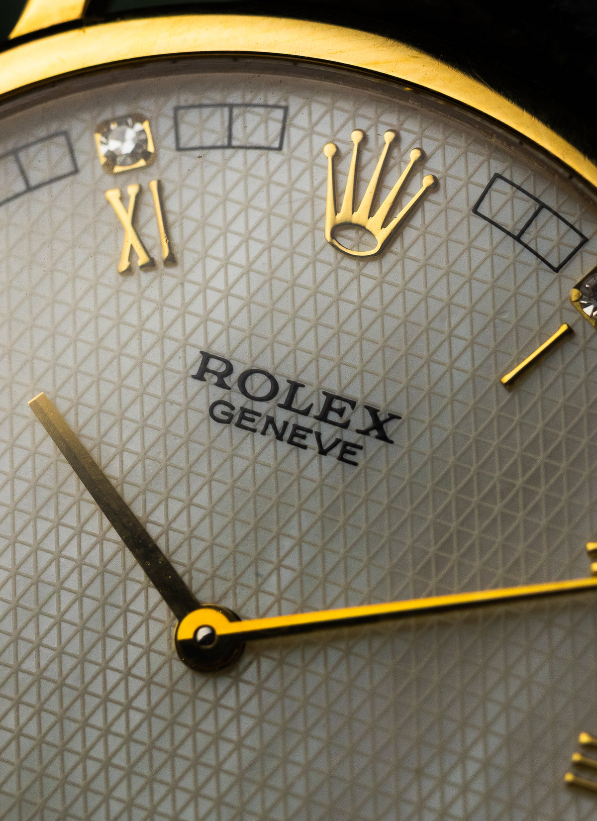 1998 18K Rolex Cellini MOP Diamonds Dial 5112/8 Full Set