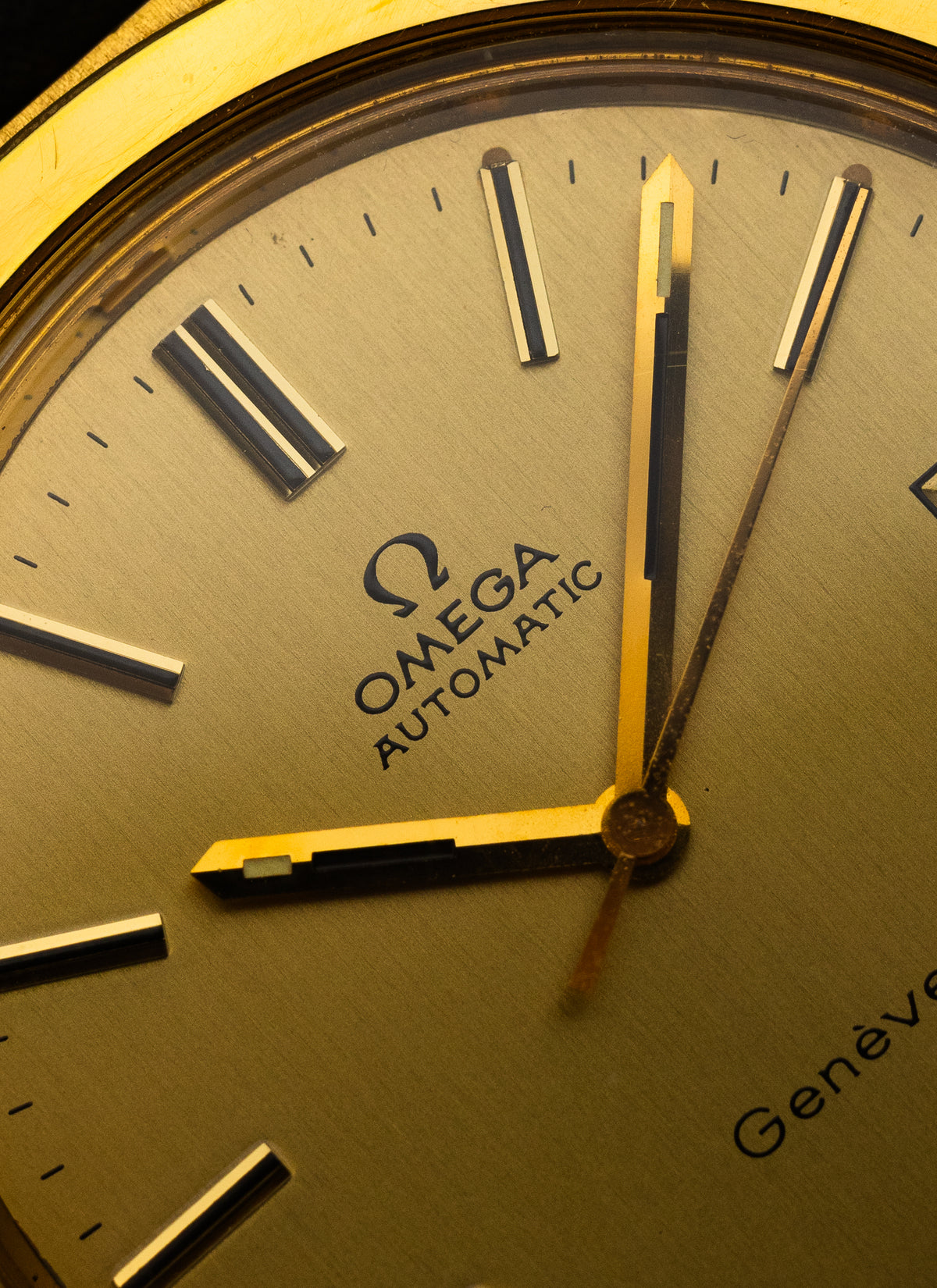 1974 Omega Geneve Gold Plated 166.0168 cal. 1012 Serviced Box