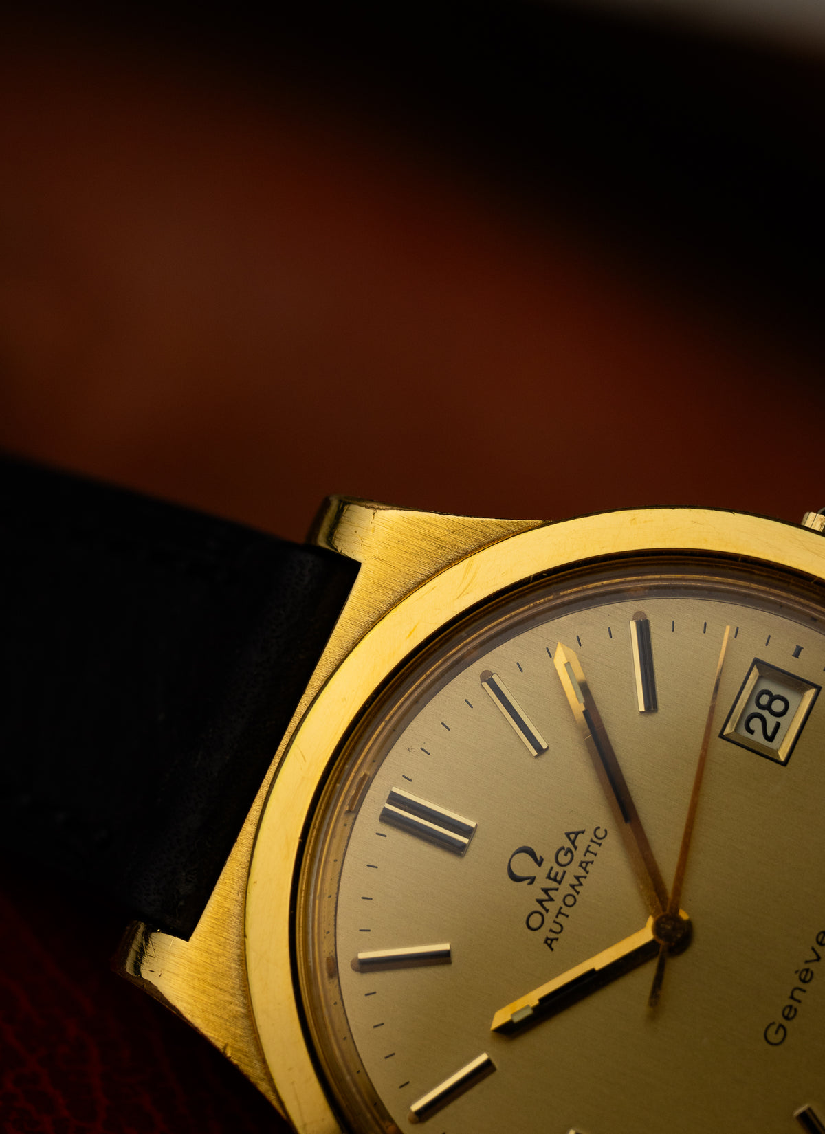 1974 Omega Geneve Gold Plated 166.0168 cal. 1012 Serviced Box
