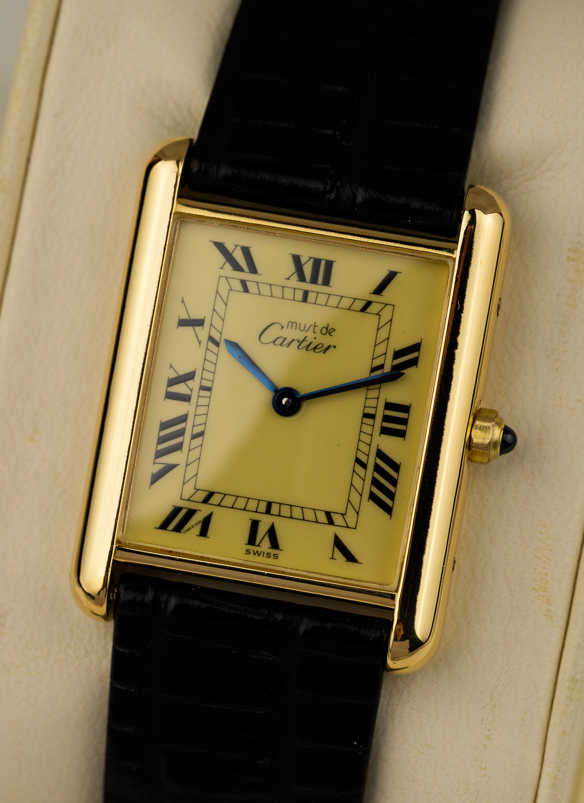 1990s Cartier Must Tank Ivory 6 81006 Box