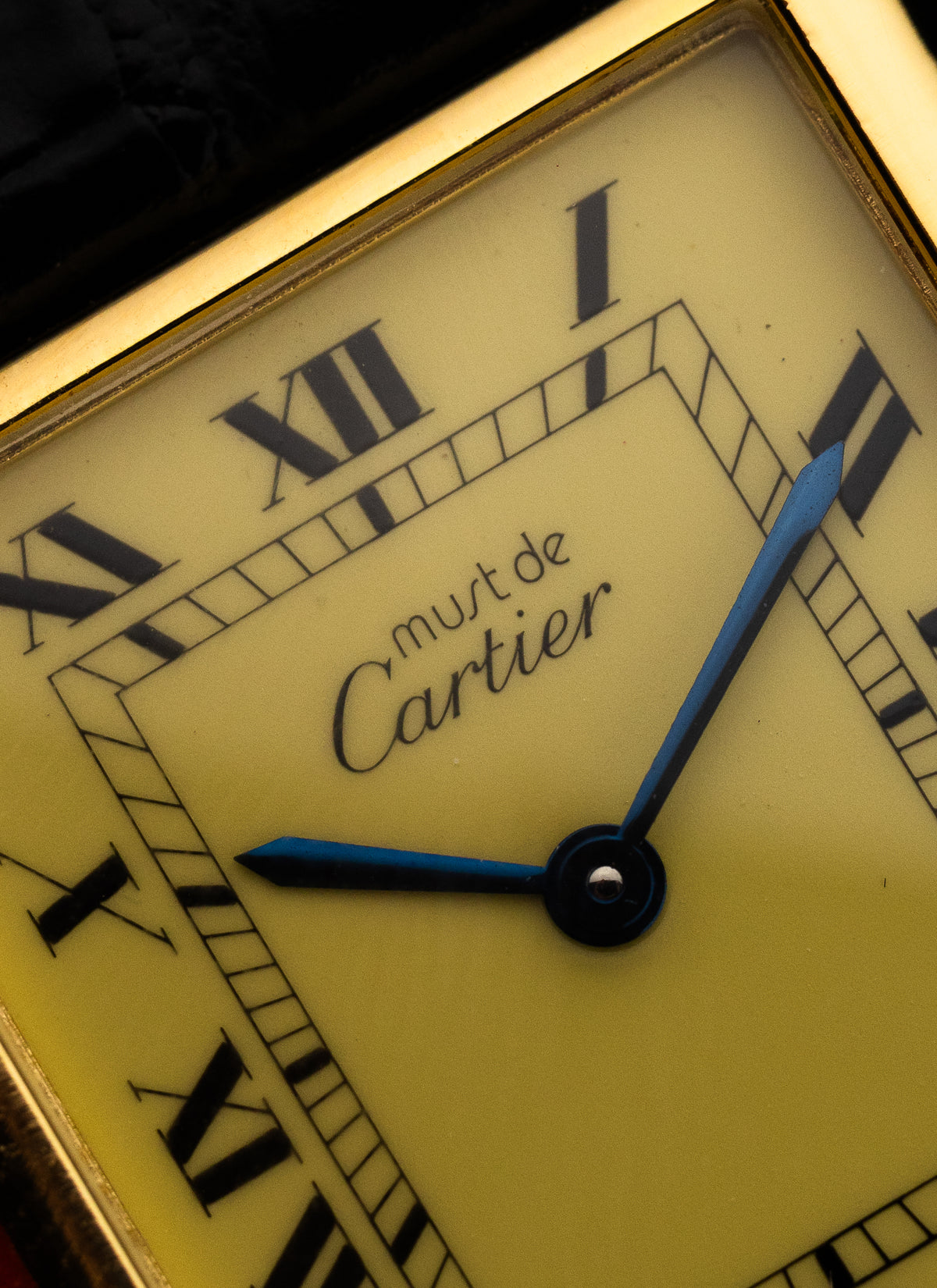 1990s Cartier Must Tank Ivory 6 81006 Box