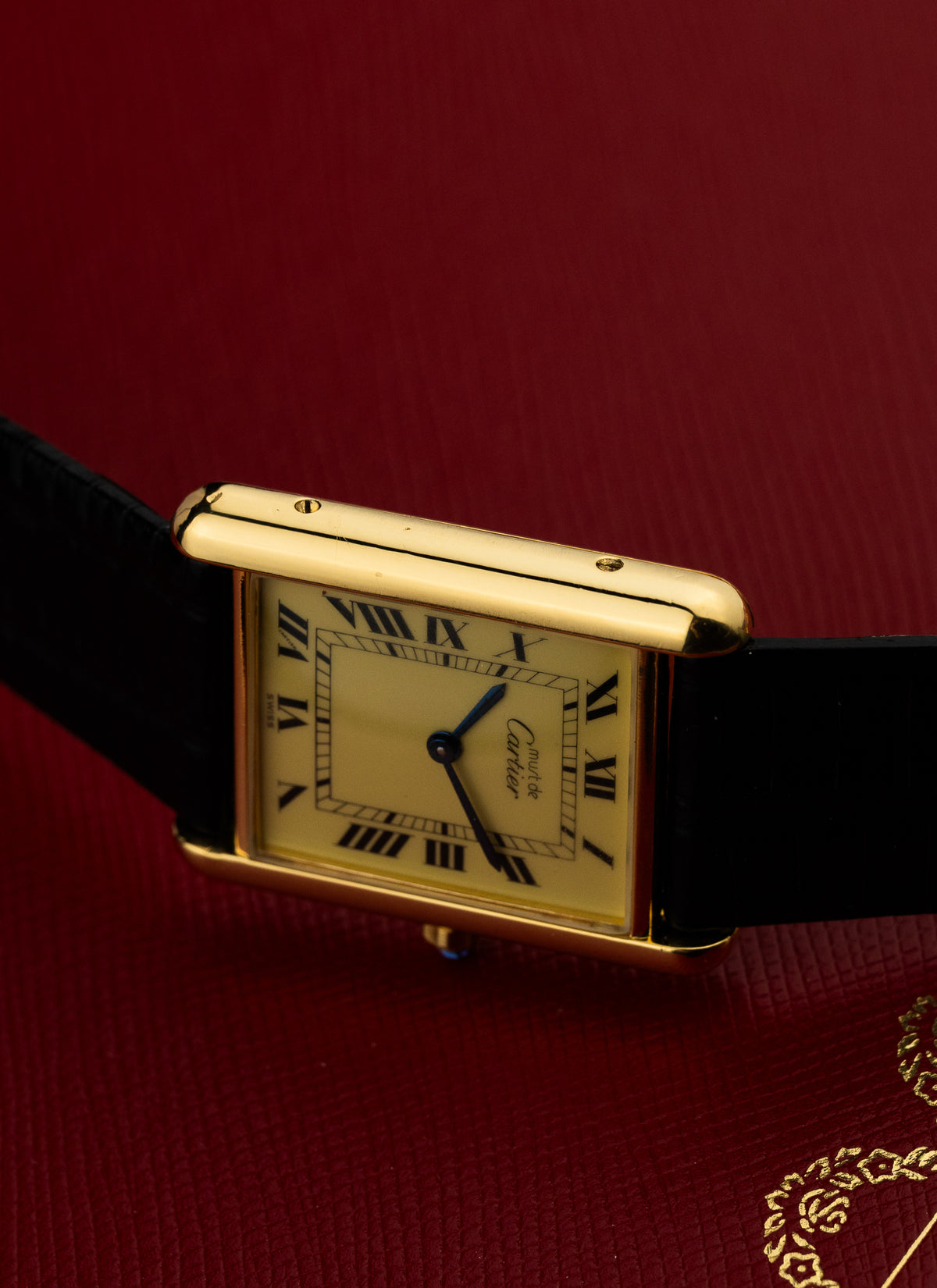 1990s Cartier Must Tank Ivory 6 81006 Box